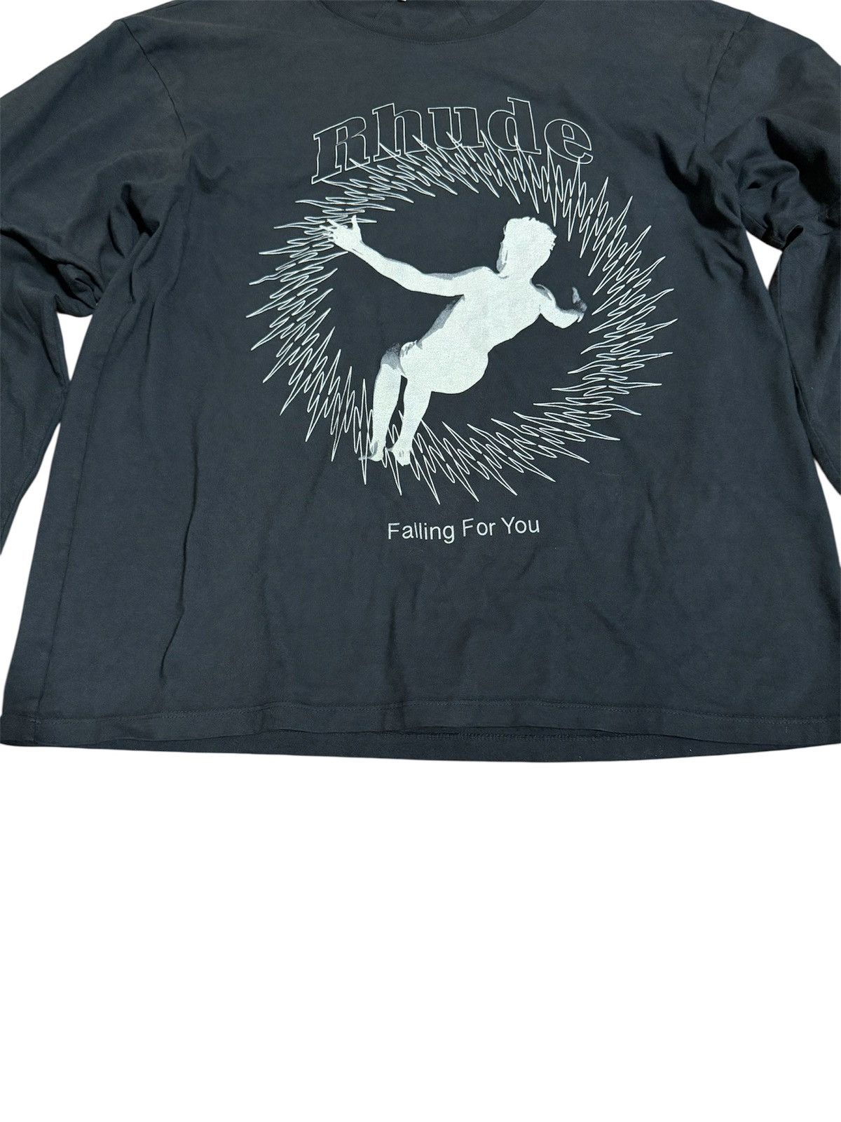 Rhude 🔥Rhude 'Falling For You' Long Sleeve Graphic Print T-Shirt Size US L / EU 52-54 / 3 - 2 Thumbnail