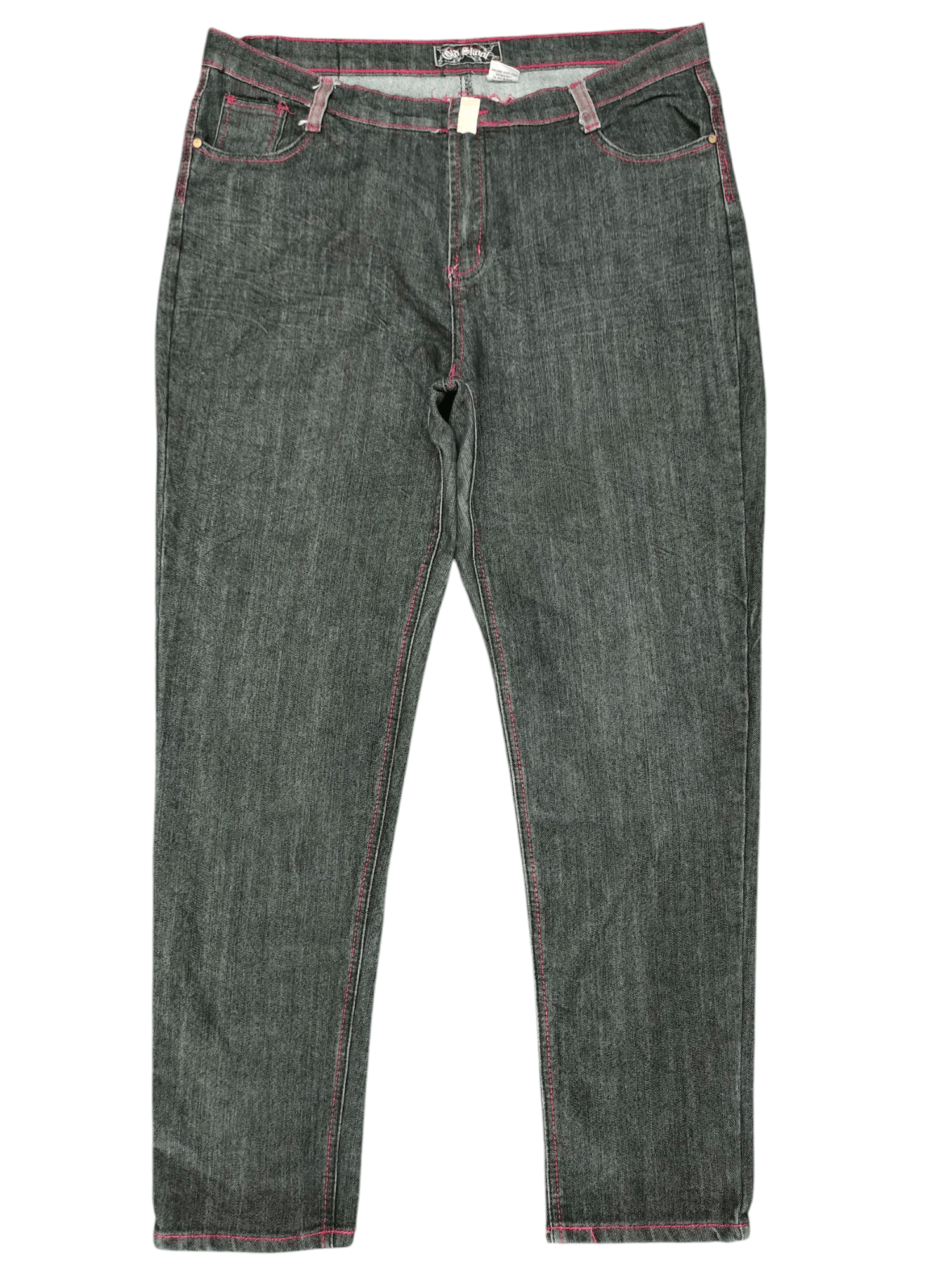 Affliction Vintage Y2k Angel Wing Cross Embroidered Denim Jeans Size US 40 / EU 56 - 9 Thumbnail