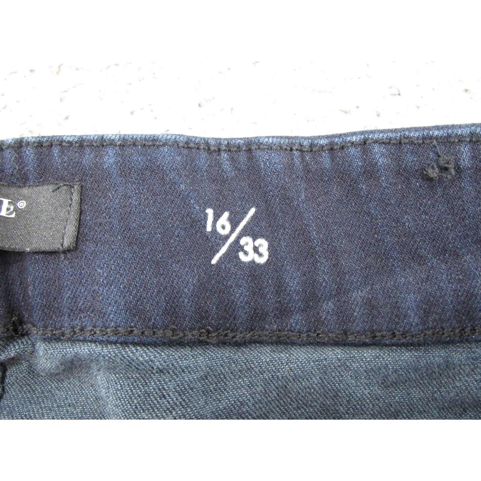 Denime Liverpool Jeans Skinny Jeans Jeggins Womens Size 16/33 Dark Wash Denim Blue Stretch 5-Pocket City Style Mens Womens Girls? Size 38" / US 16 / IT 52 - 4 Thumbnail