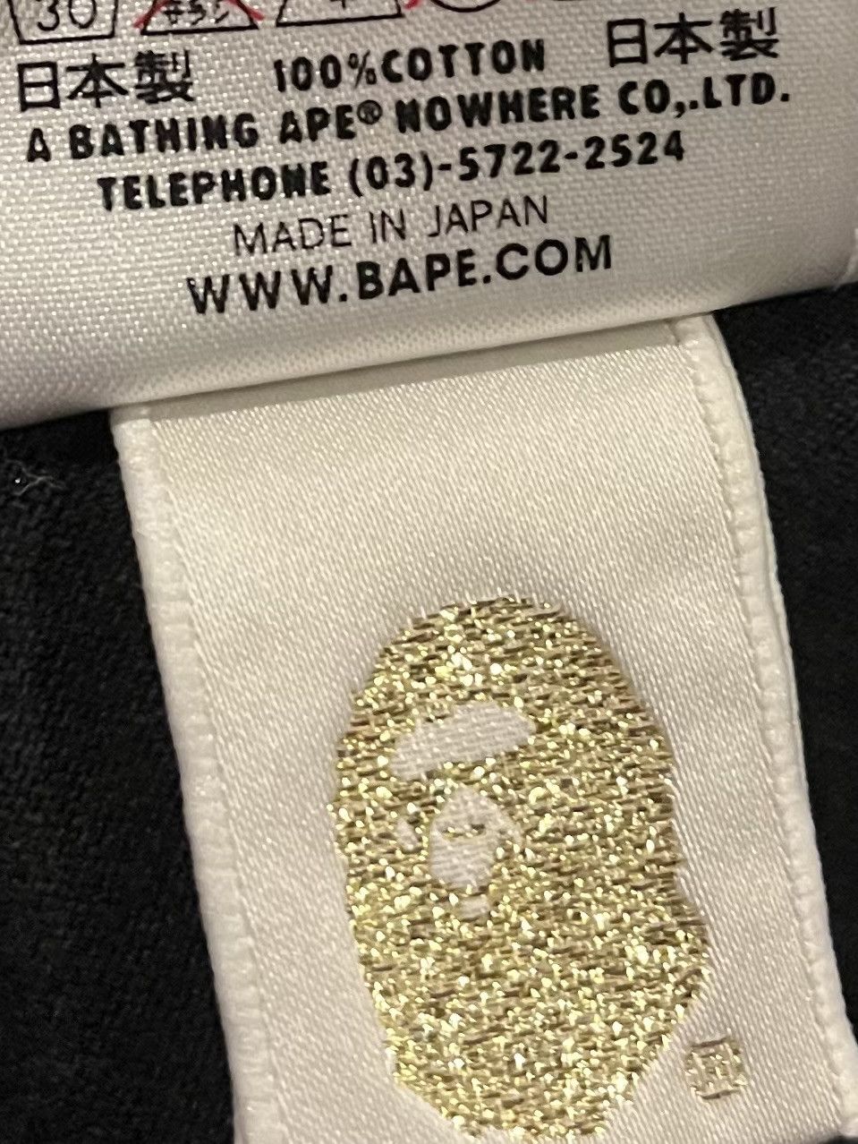 Bape Bape camo logo tee shirt Size US M / EU 48-50 / 2 - 5 Thumbnail