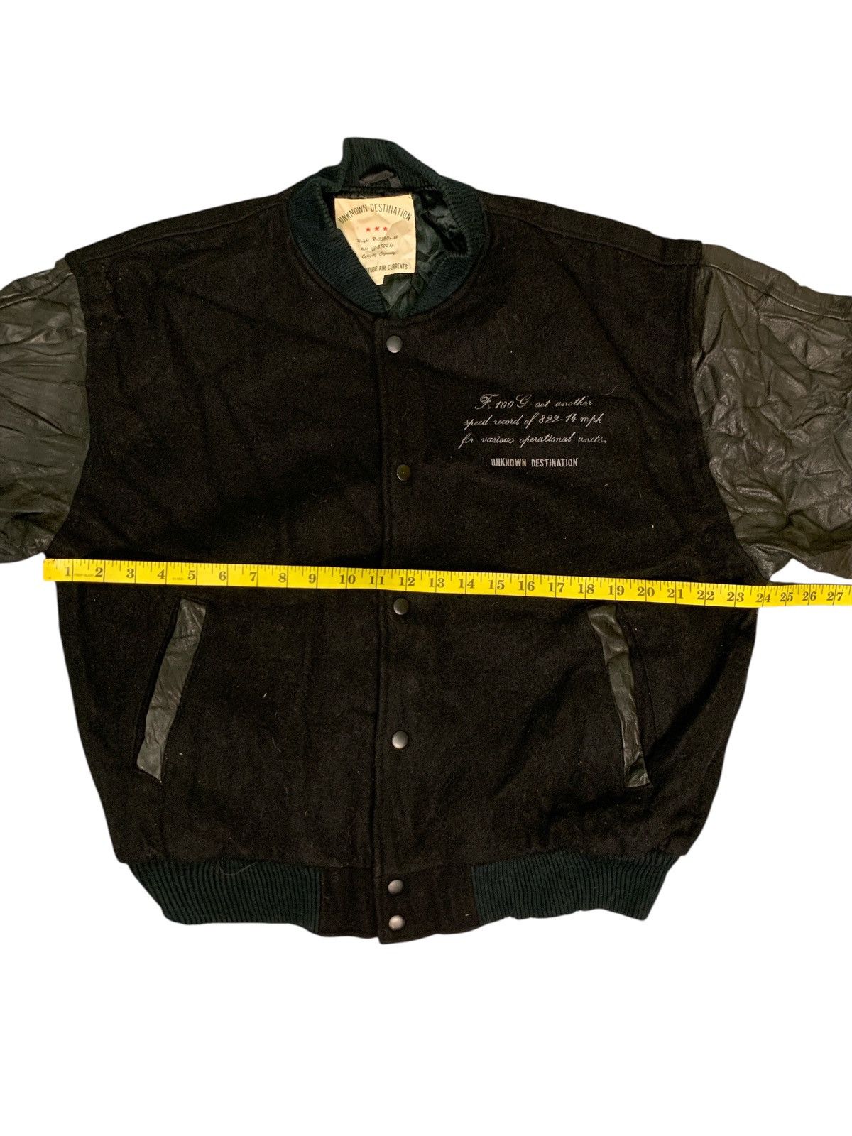 Japanese Brand Rare Design Vintage Unknown Destination Varsity Jackets Size US L / EU 52-54 / 3 - 7 Thumbnail
