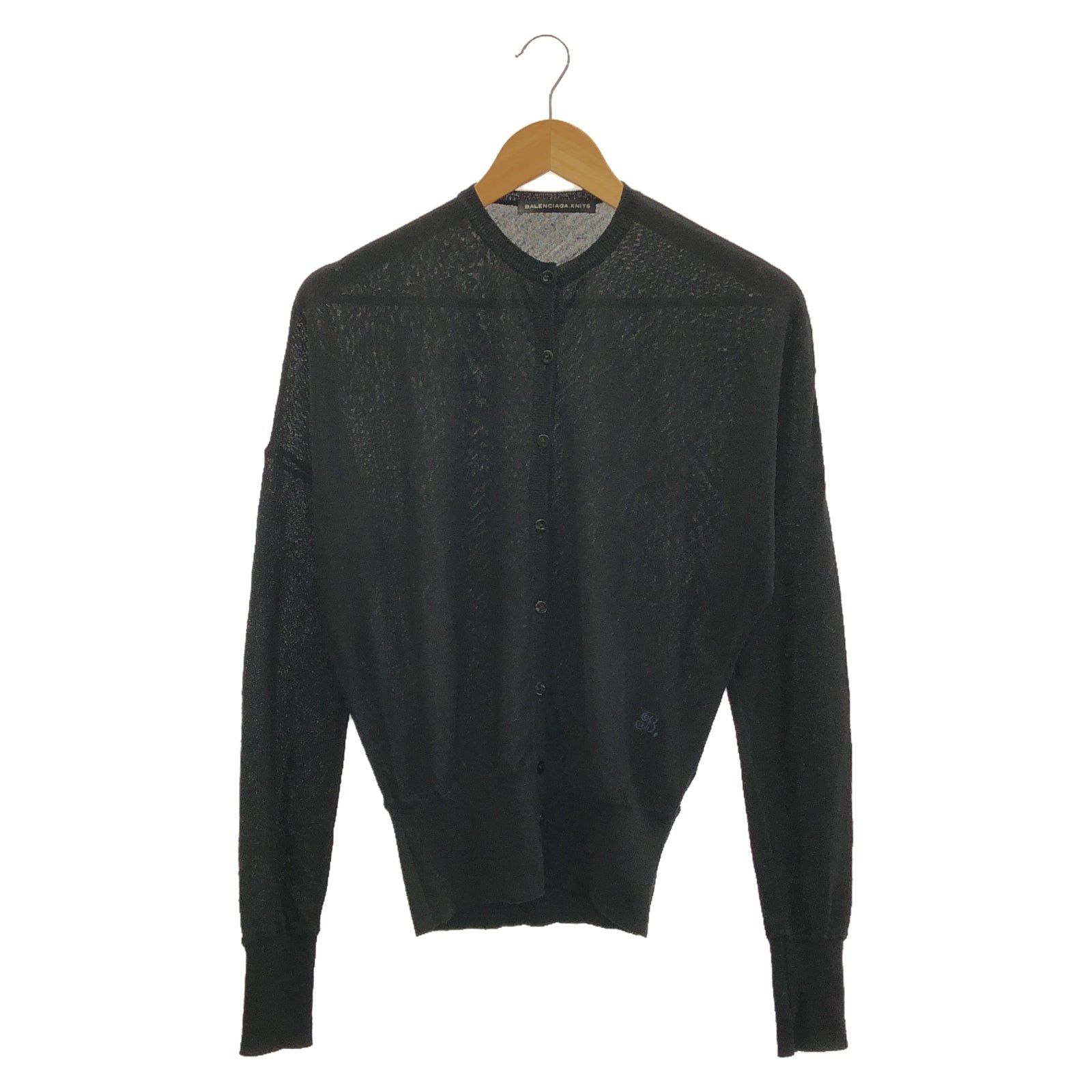 Balenciaga Balenciaga Cardigan Wool Black Size ONE SIZE - 1 Thumbnail