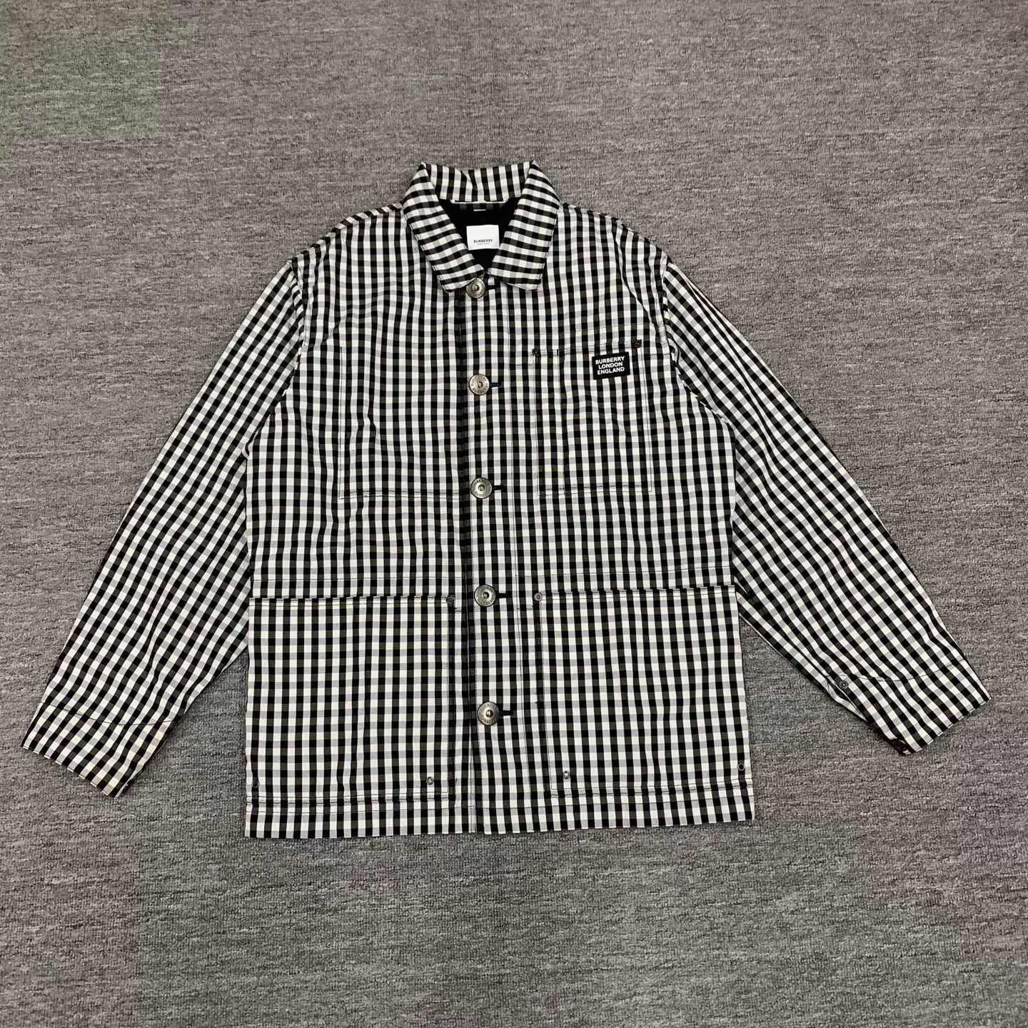 Burberry Burberry check black and white shirt jacket size S Size US S / EU 44-46 / 1 - 1 Thumbnail