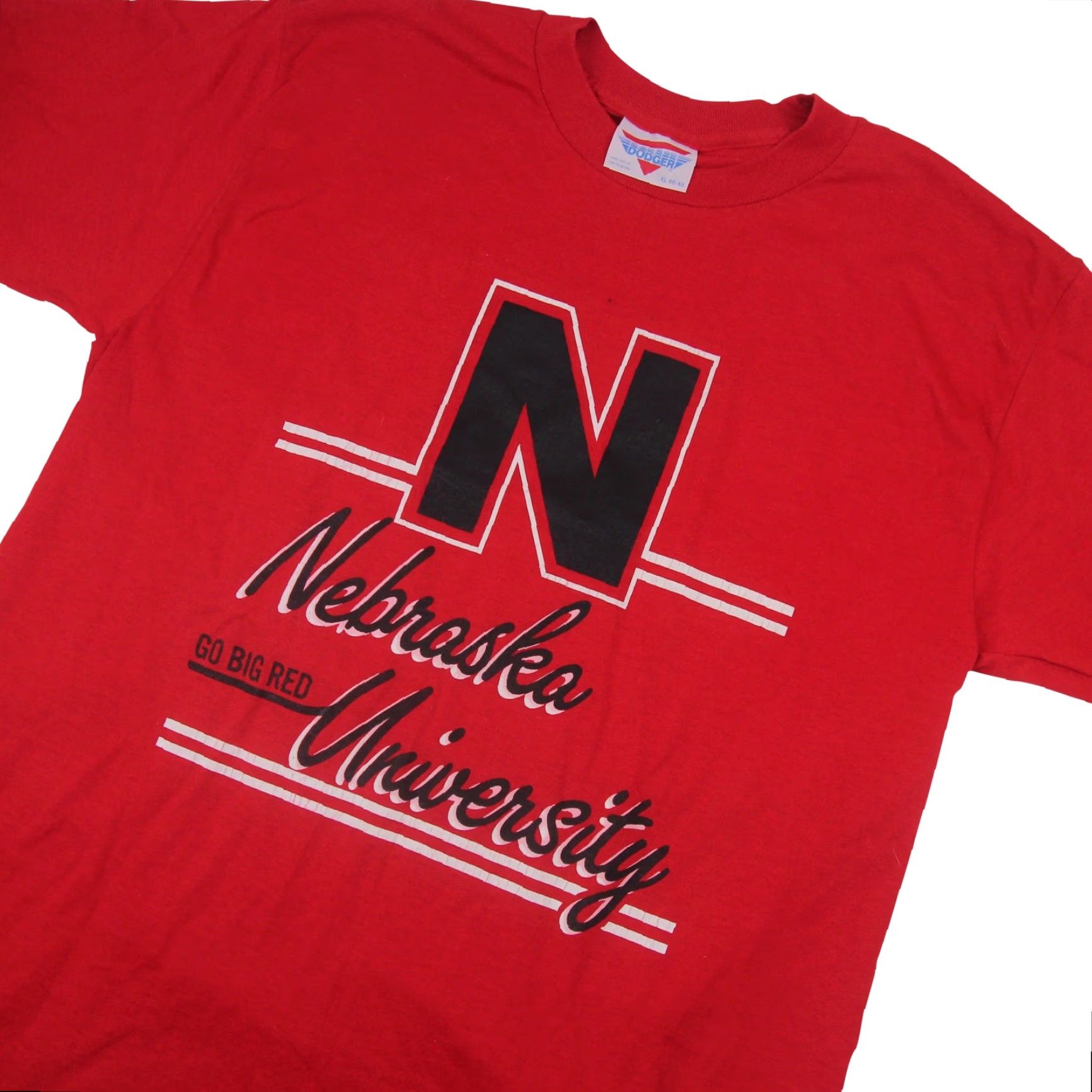 Vintage VINTAGE Nebraska Cornhuskers Mens XL T-Shirt Red Shirt Size US XL / EU 56 / 4 - 2 Thumbnail