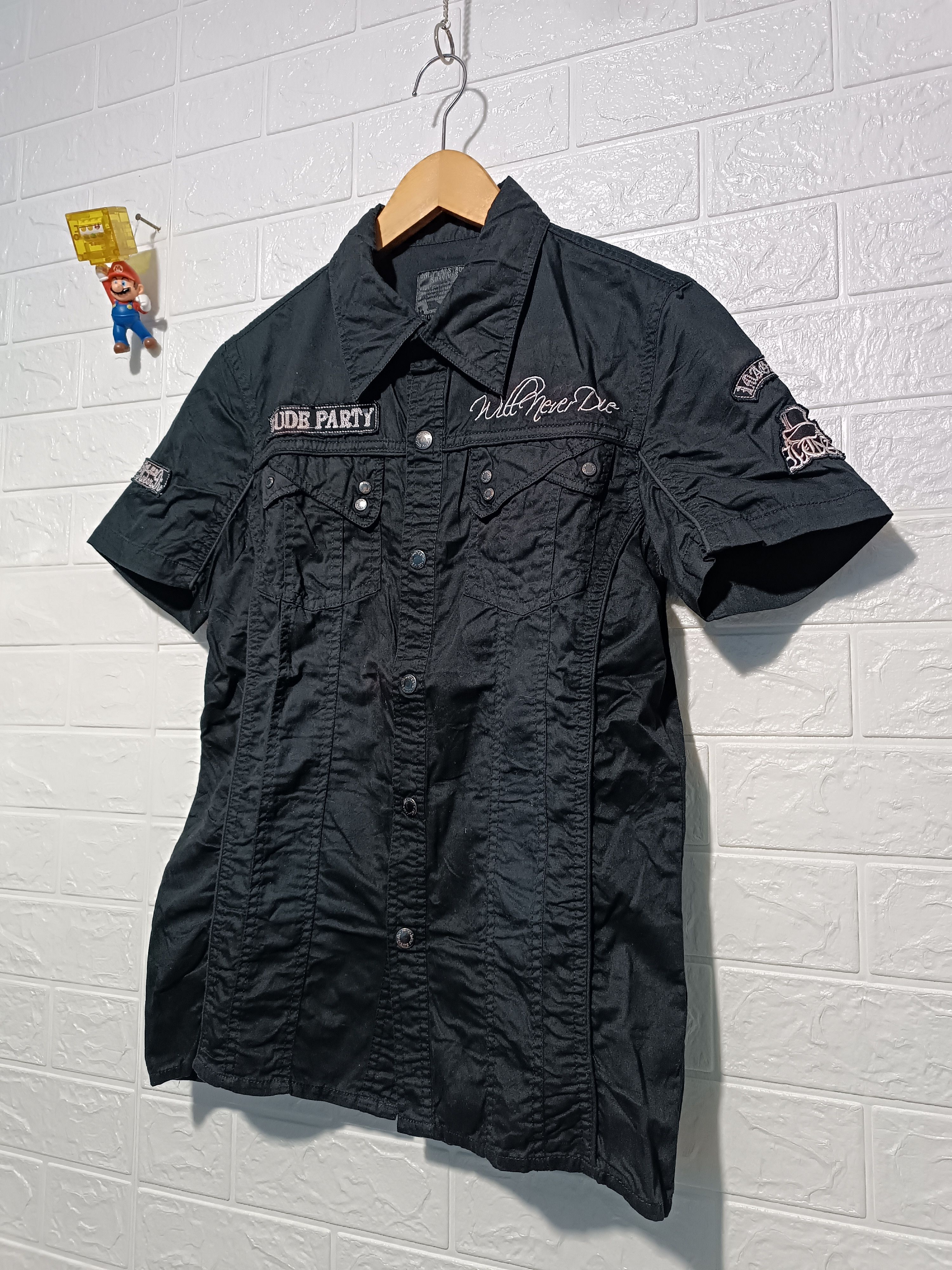 In The Attic Vintage In The Attic Short Sleeve Shirt Gothic Grunge Style Size US M / EU 48-50 / 2 - 3 Thumbnail