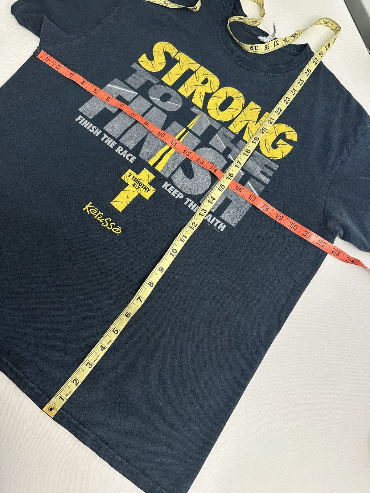 Vintage Strong to The Finish Christian Mamba Mentality Kobe Parody Size US L / EU 52-54 / 3 - 4 Thumbnail