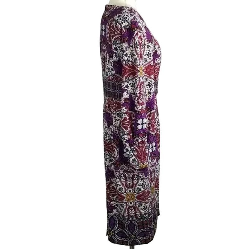 Chicos Chicos Women Floral Medallion Print Midi Sheath Dress 1 8/10 Size M / US 6-8 / IT 42-44 - 5 Thumbnail