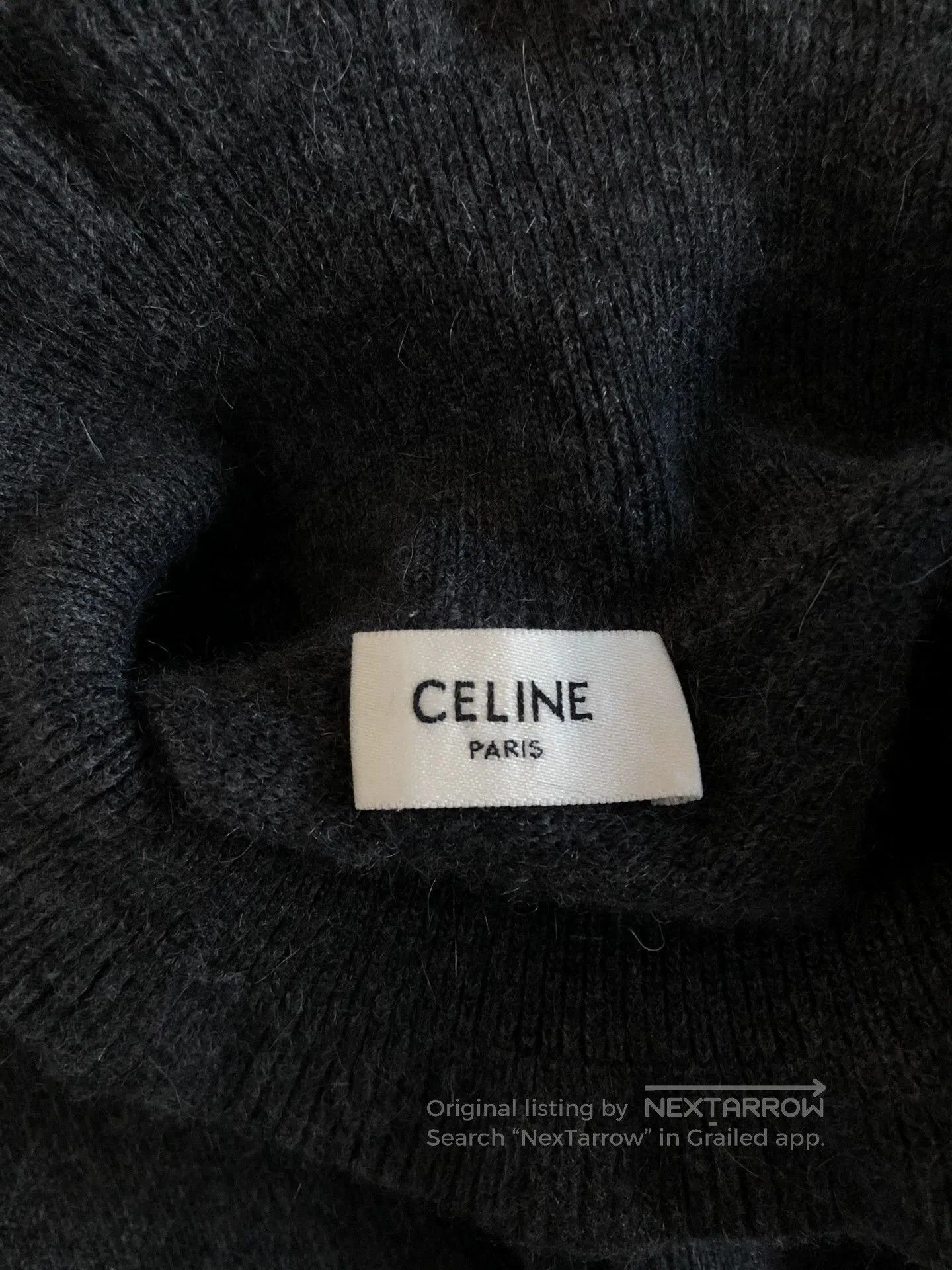 Celine Celine Ruffled Collar Turtleneck Sweater. Size L / US 10 / IT 46 - 2 Thumbnail