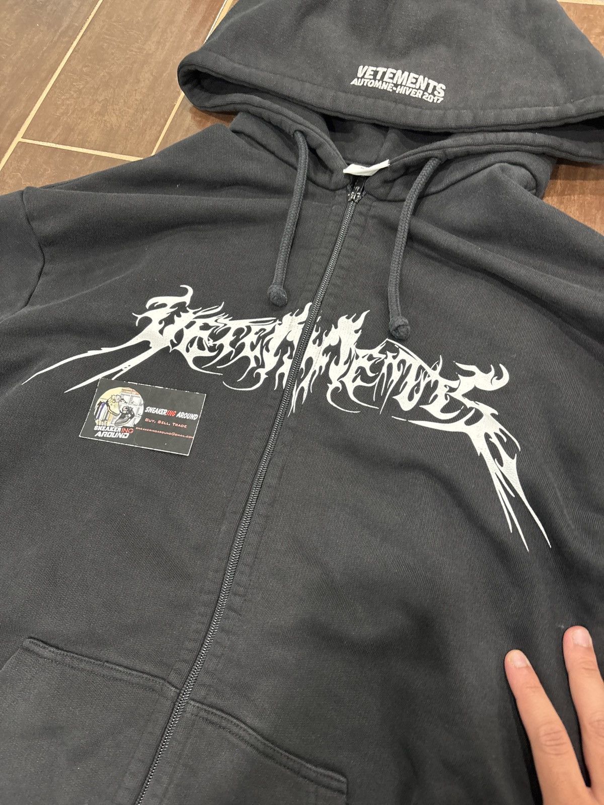 Vetements Vetements Total Fucking Darkness Zip Up Hoodie SZ M/Fits