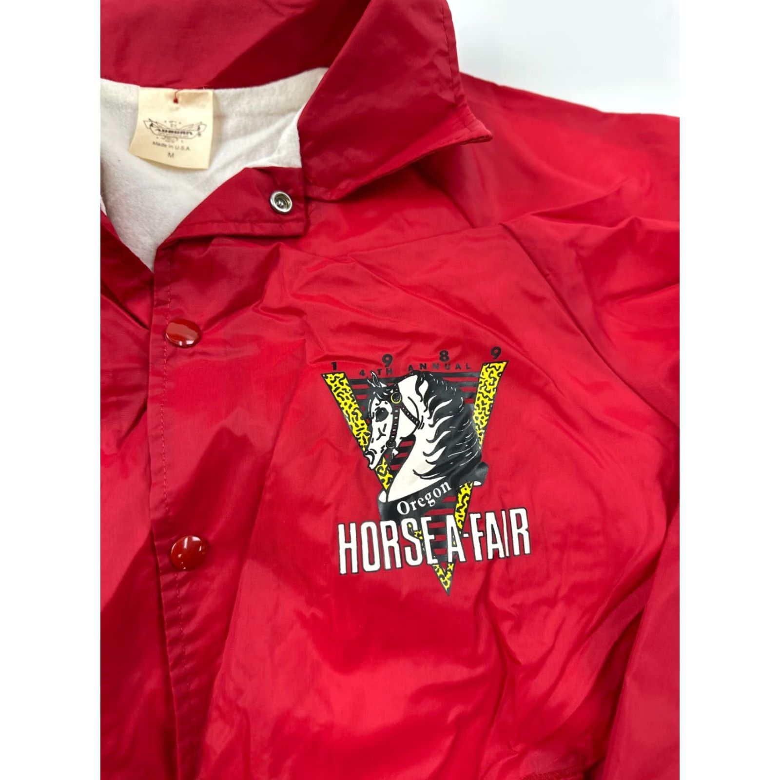 Vintage Auburn Jacket Mens Medium Red 4th Annual Oregon Horse A-Fair Snap Front Size US M / EU 48-50 / 2 - 3 Thumbnail