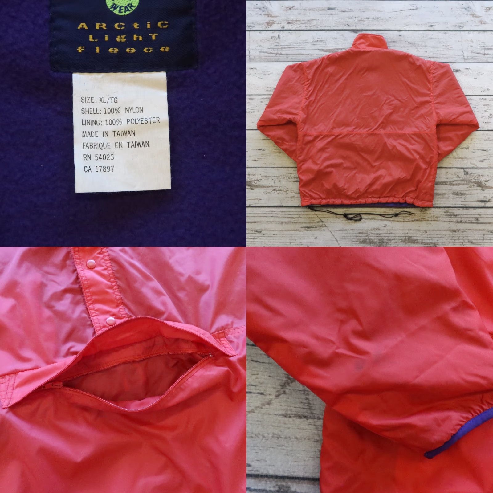 Gap Vintage GAP Artic Light Fleece Jacket XL Men Red Parka Size XL Size US XL / EU 56 / 4 - 9 Thumbnail