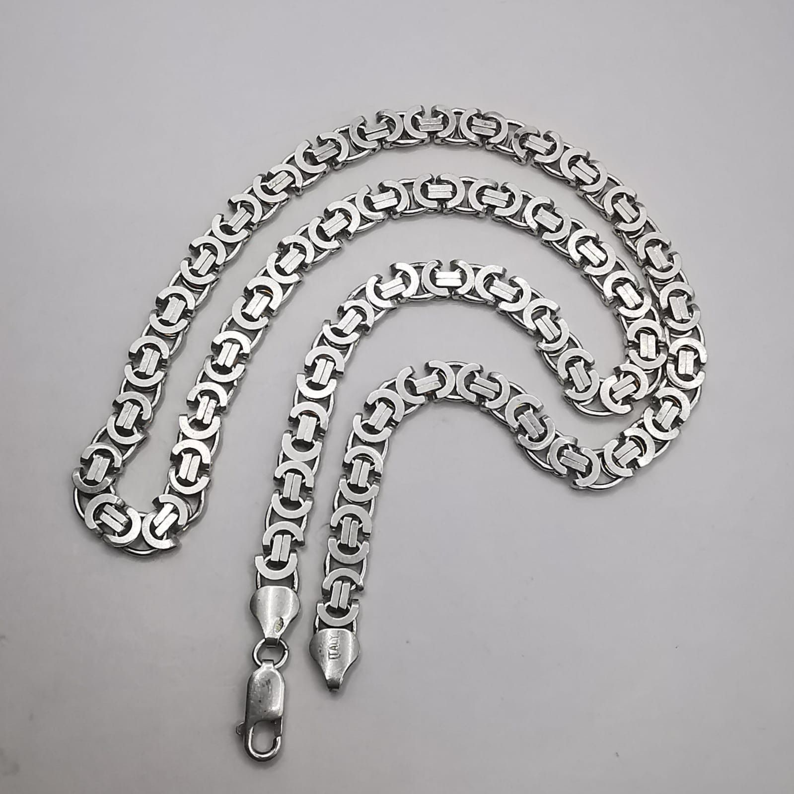Jewelry Chain, 925 Sterling Silver, Signed 34.53G, Men's