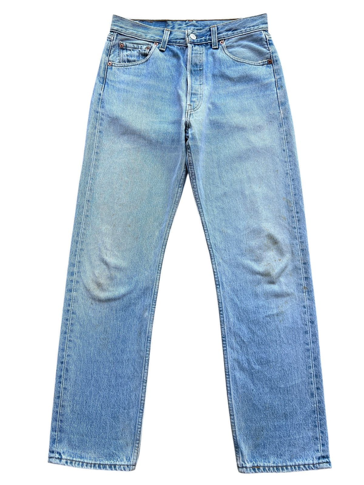 Levi's Vintage 90s Levi’s 501 USA Stone Wash Denim Jeans 30x30 Size 30" / US 8 / IT 44 - 2 Thumbnail