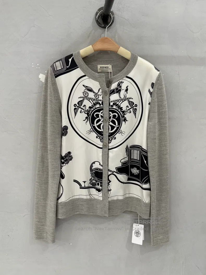 Hermes Grey Printed Jacket