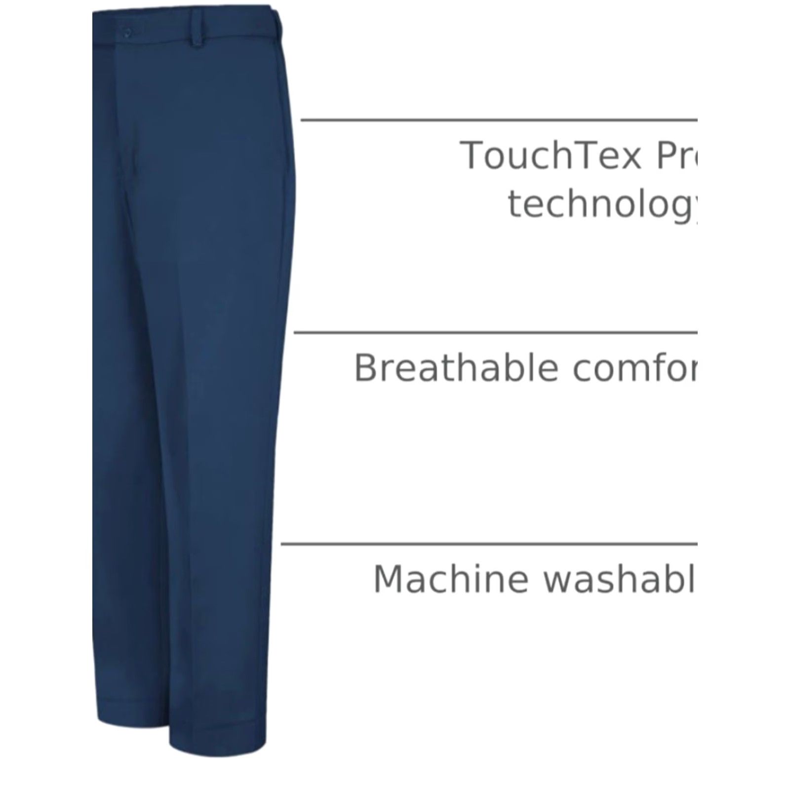 Red Kap NWT Red Kap Men’s Navy Dura Kap Work Pant - Size 36x34 Navy Pant Men 36x34 Chino Pockets Breathable City Modern Size US 36 / EU 52 - 5 Thumbnail