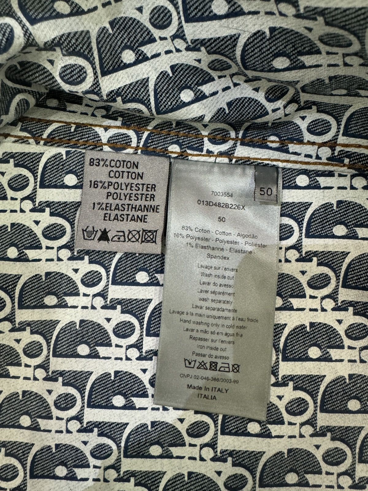 Dior Men Oblique Denim Set