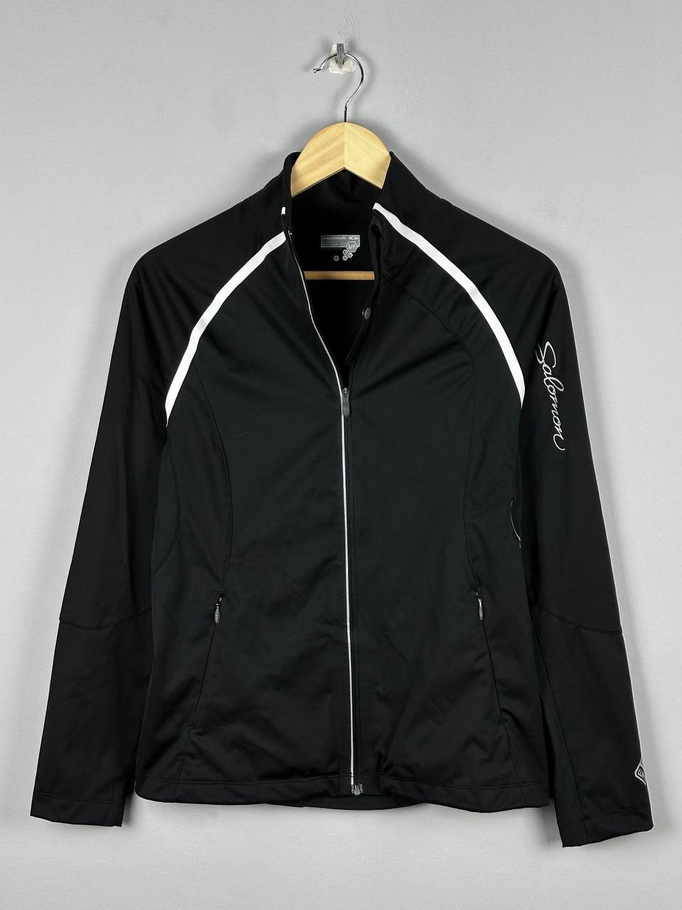 Salomon Vintage Salomon Jacket Clima Wind Softshell Black Size M / US 6-8 / IT 42-44 - 2 Thumbnail