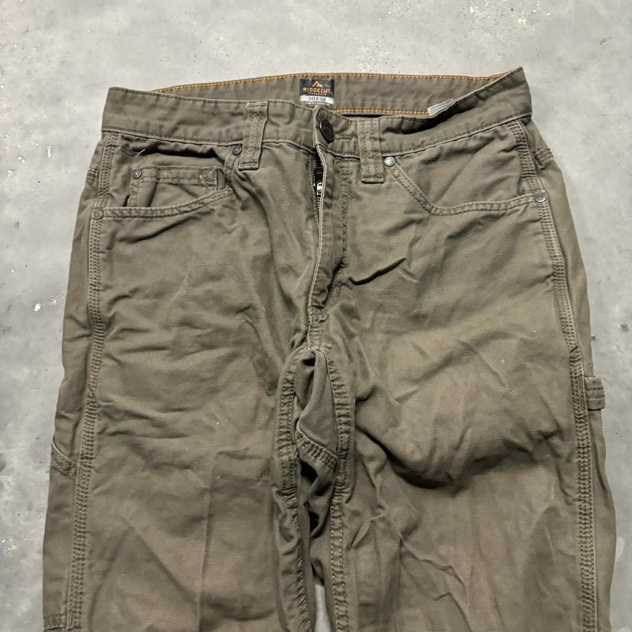 Japanese Brand × Vintage Crazy Vintage Y2K/2000s Grunge Khaki Skater Workwear Carpenter Pants! Size US 30 / EU 46 - 5 Thumbnail