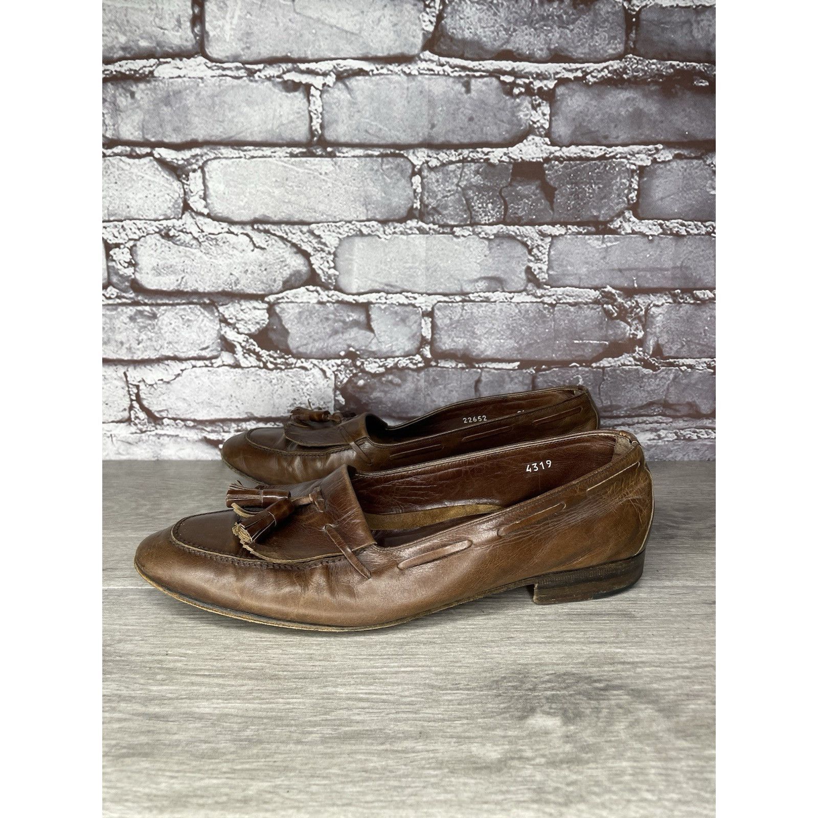 Moreschi Moreschi Brass Boot Brown Leather VTG Tassel Loafer Dress Sh Size US 8.5 / EU 41-42 - 2 Thumbnail