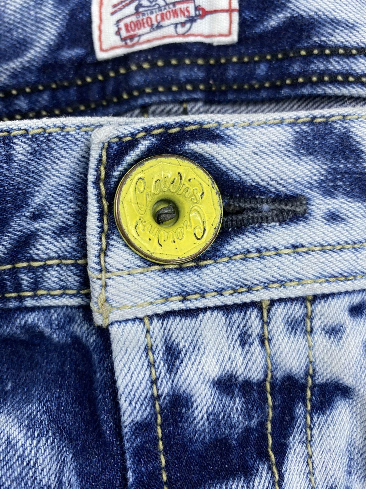 If Six Was Nine × Japanese Brand × Vintage Vintage Rodeo Crown Wash Blue Jeans Pants Size US 31 - 15 Thumbnail