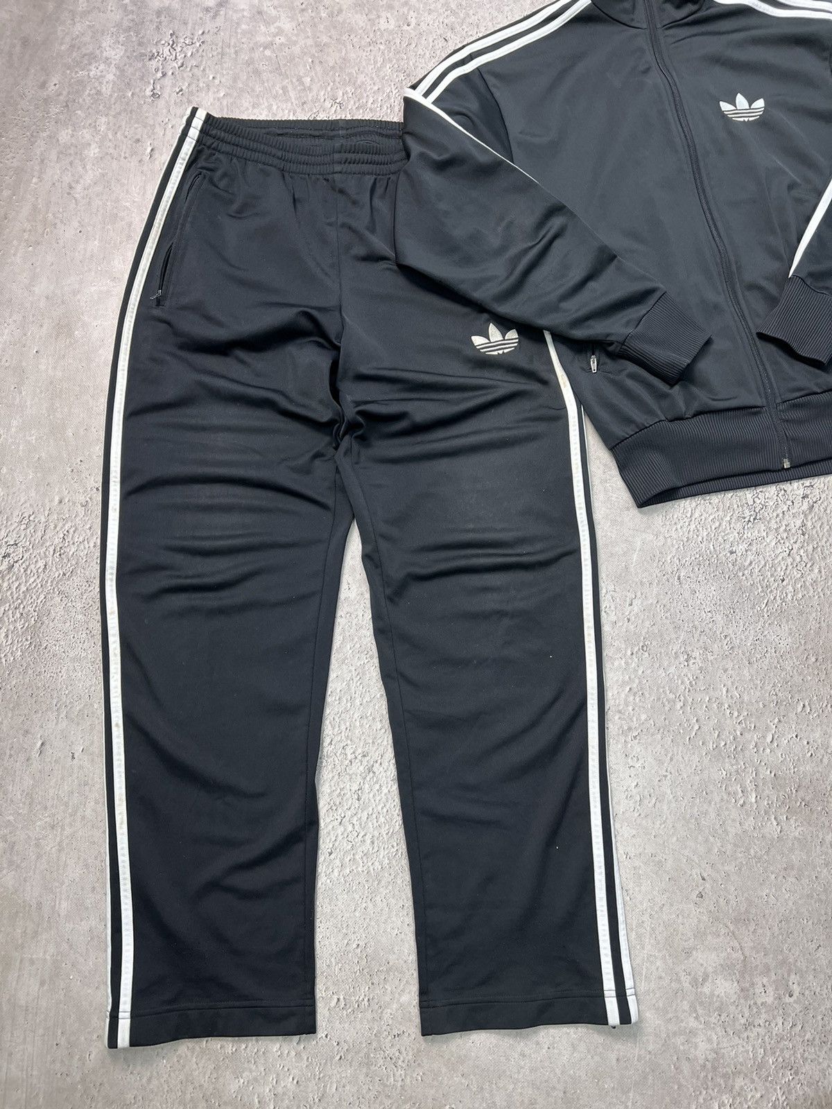 Adidas × Vintage Vintage Adidas Tracksuit Set Track Pants Stripes SIZE S-M Size 40R - 3 Thumbnail