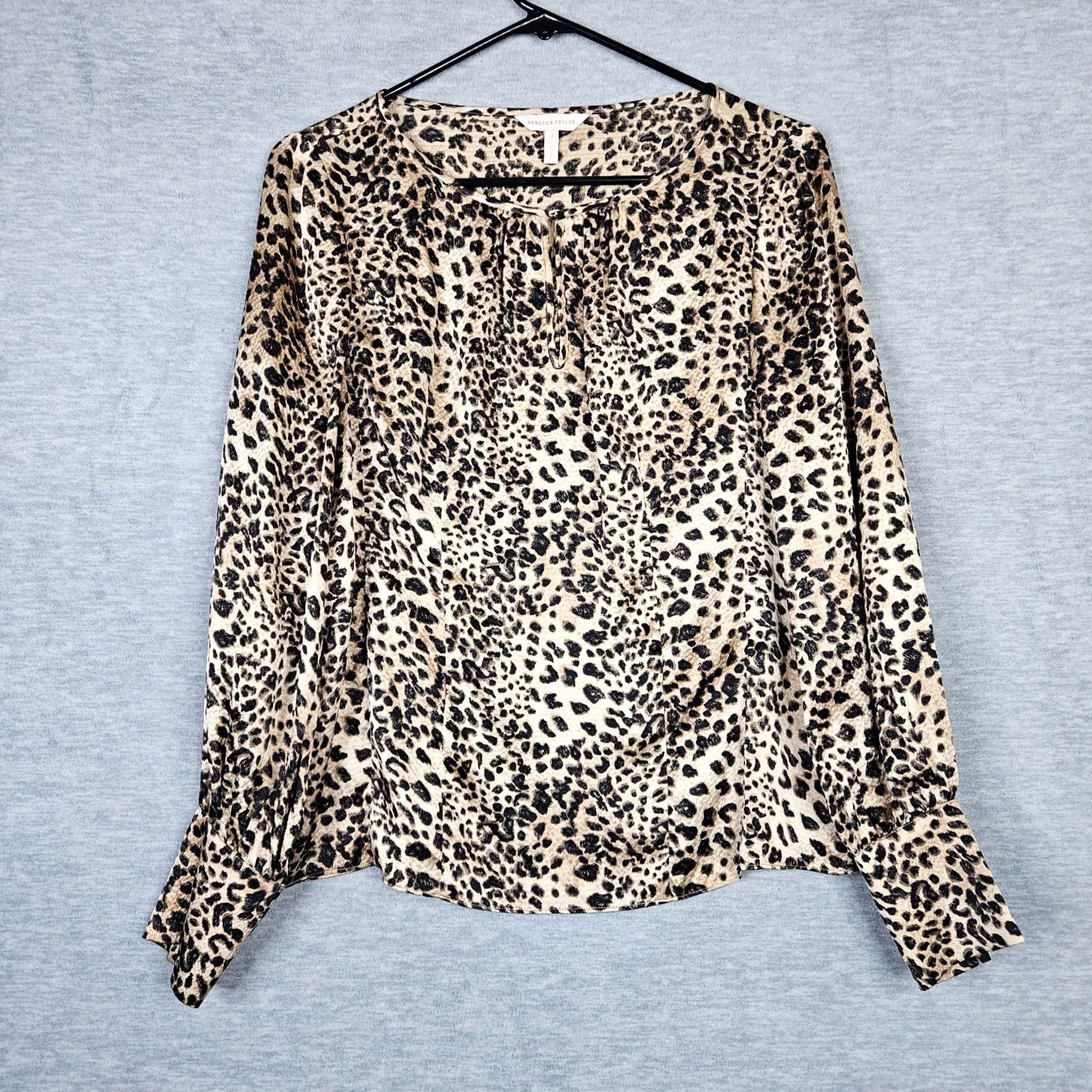 Vintage Rebecca Rebecca Taylor Woman Blouse Animal Print Silk 100% Long Sleeve Size 2 Brown Womens Regular Short Sleeve Size XS / US 0-2 / IT 36-38 - 2 Thumbnail