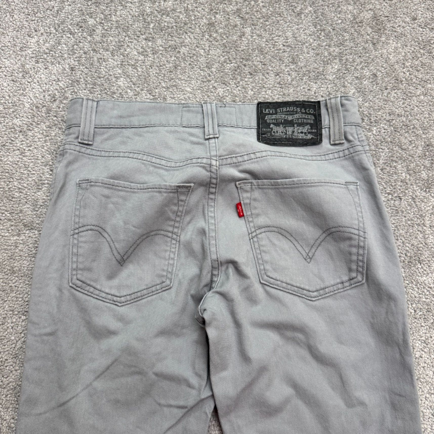 Levi's Levi's 510 Women's Skinny Denim Jeans Crop Mid Rise Gray 29x24 Casual Streetwear Size 29" - 6 Thumbnail