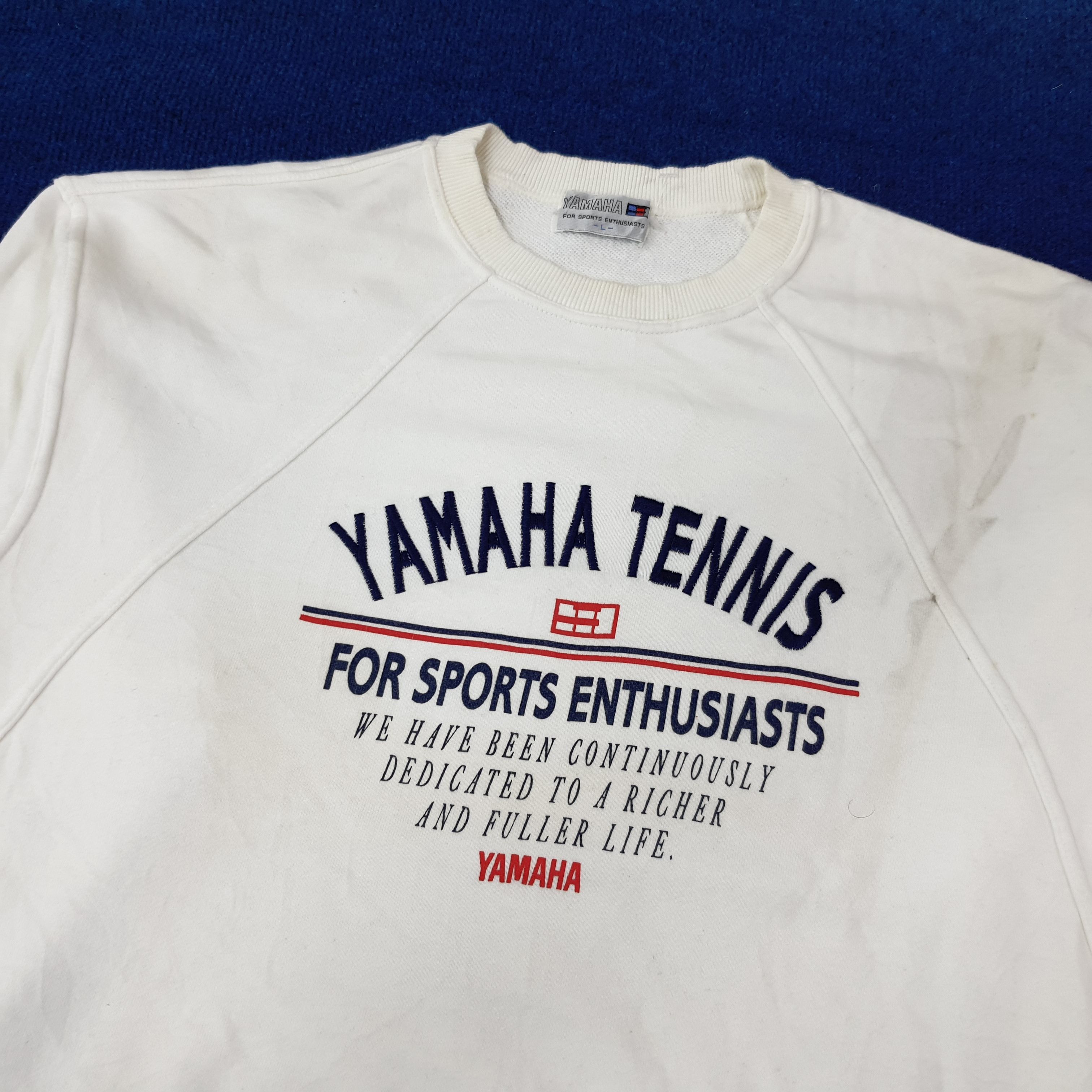 Yamaha Vintage YAMAHA Tennis Sports Japan Brand Sweatshirt C226N7 Size US M / EU 48-50 / 2 - 2 Thumbnail