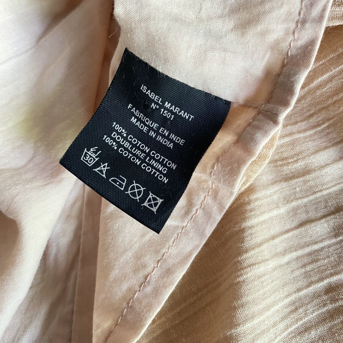 Isabel Marant Isabel Marant Peach Pleated Cap Sleeve Blouse Size S / US 4 / IT 40 - 6 Thumbnail
