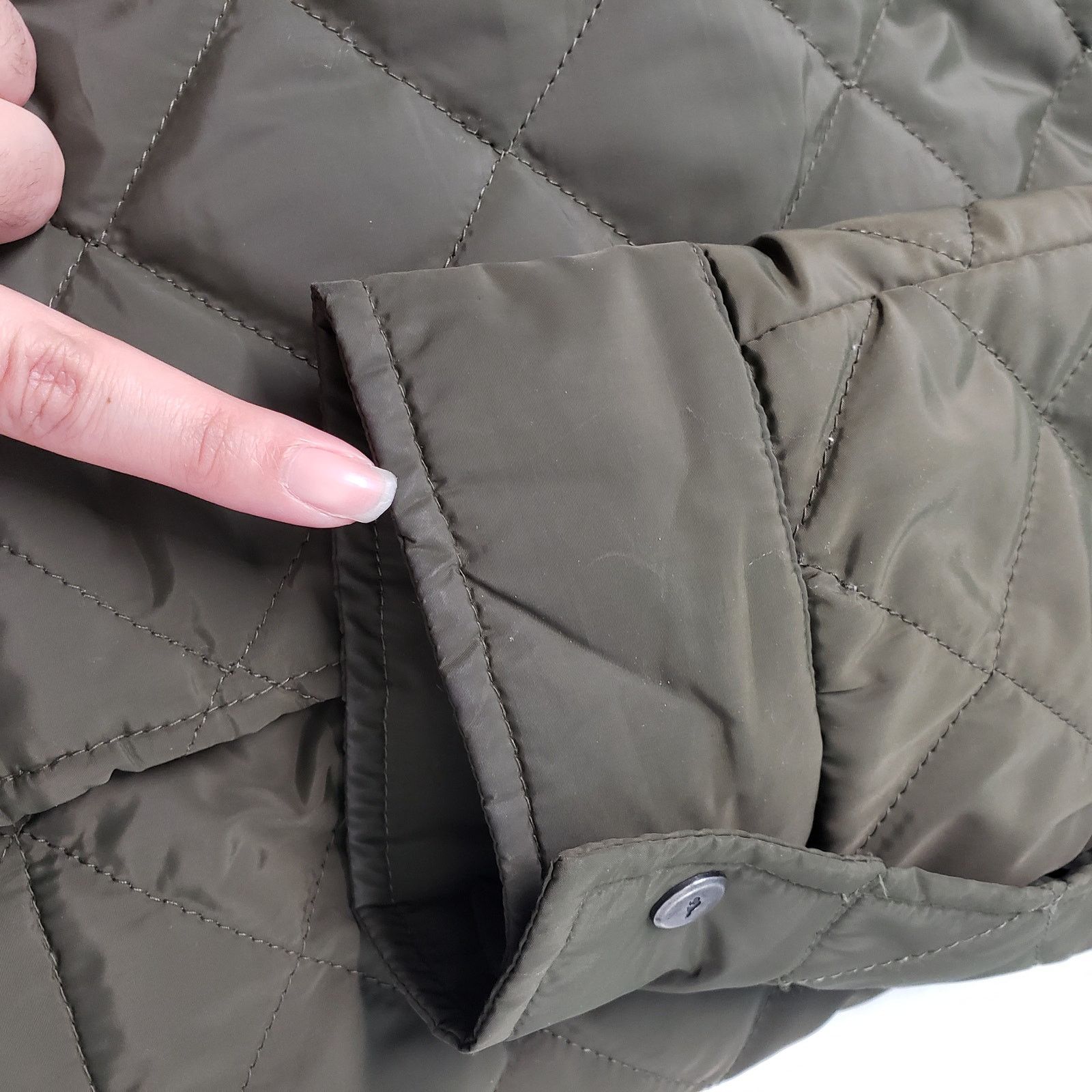 Roots Roots 73 Diamond Quilted Jacket Mens XL Olive Green Zip Size US XL / EU 56 / 4 - 11 Thumbnail