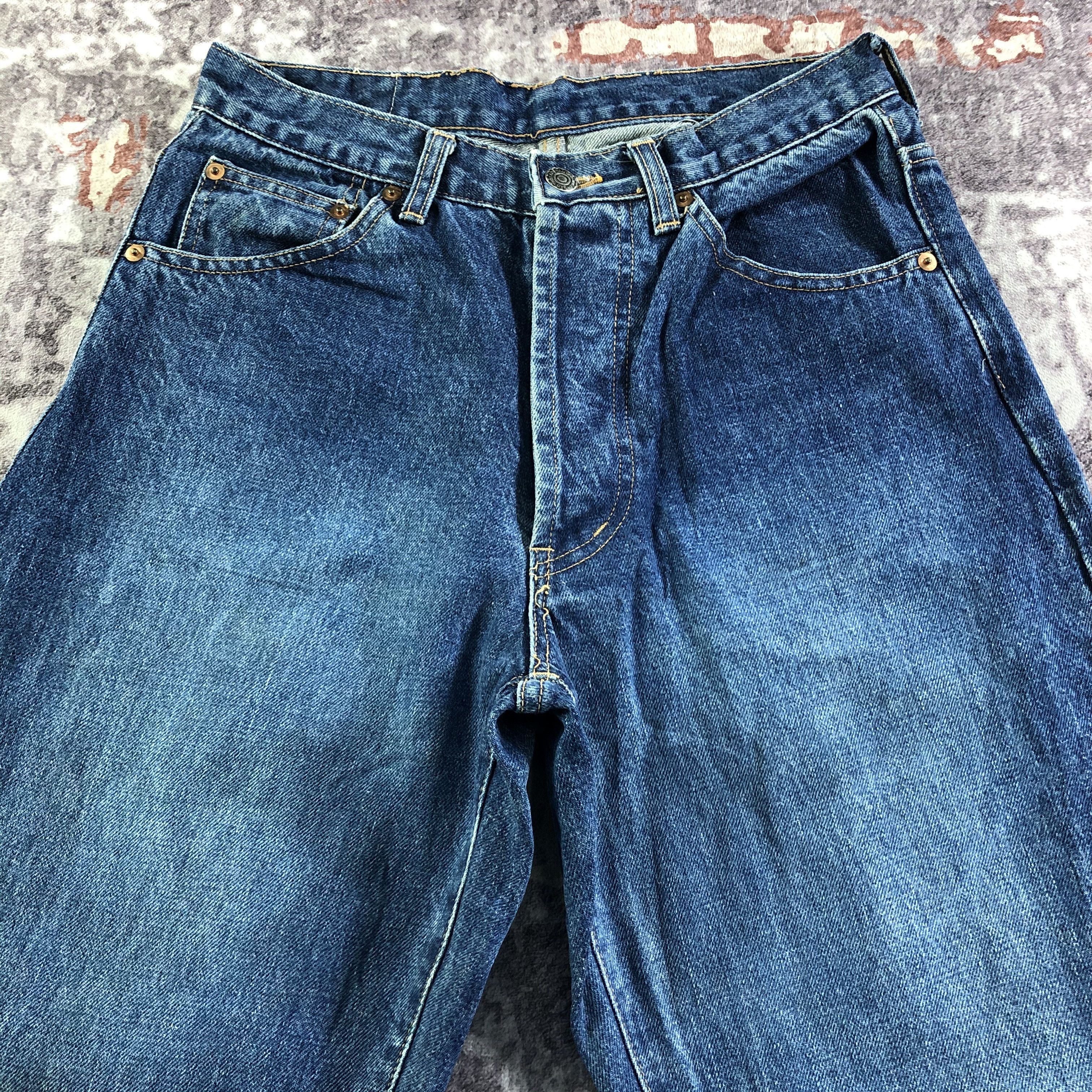 Vintage Vintage Blue Wash Bad Threads Redline Jeans-JM3509 Size US 29 - 3 Thumbnail