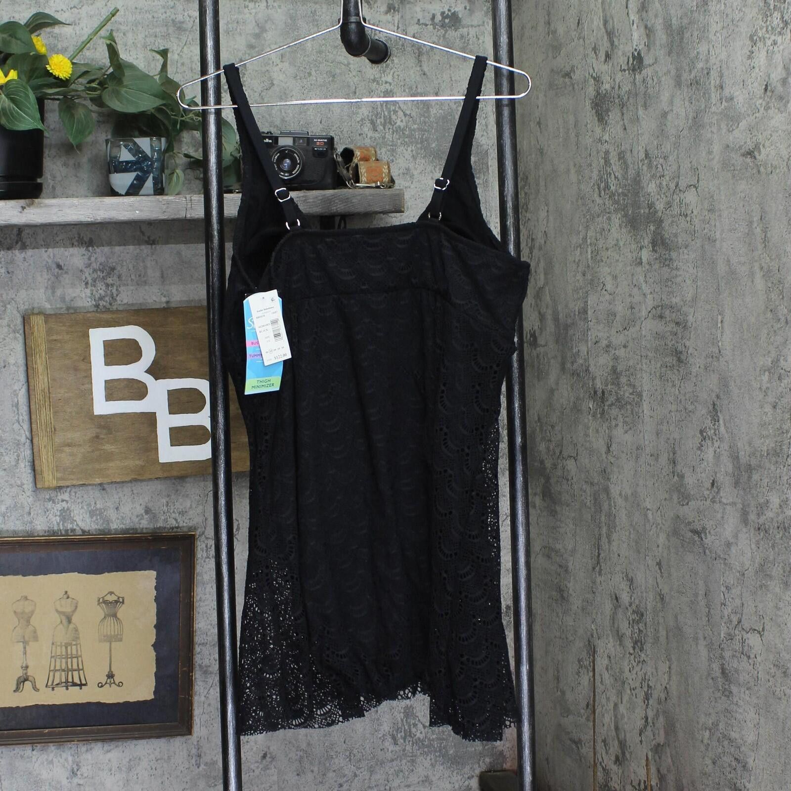 Other Nwt Swim Solutions Plus Flyaway One Piece Swimsuit Black 18w Size ONE SIZE - 2 Thumbnail