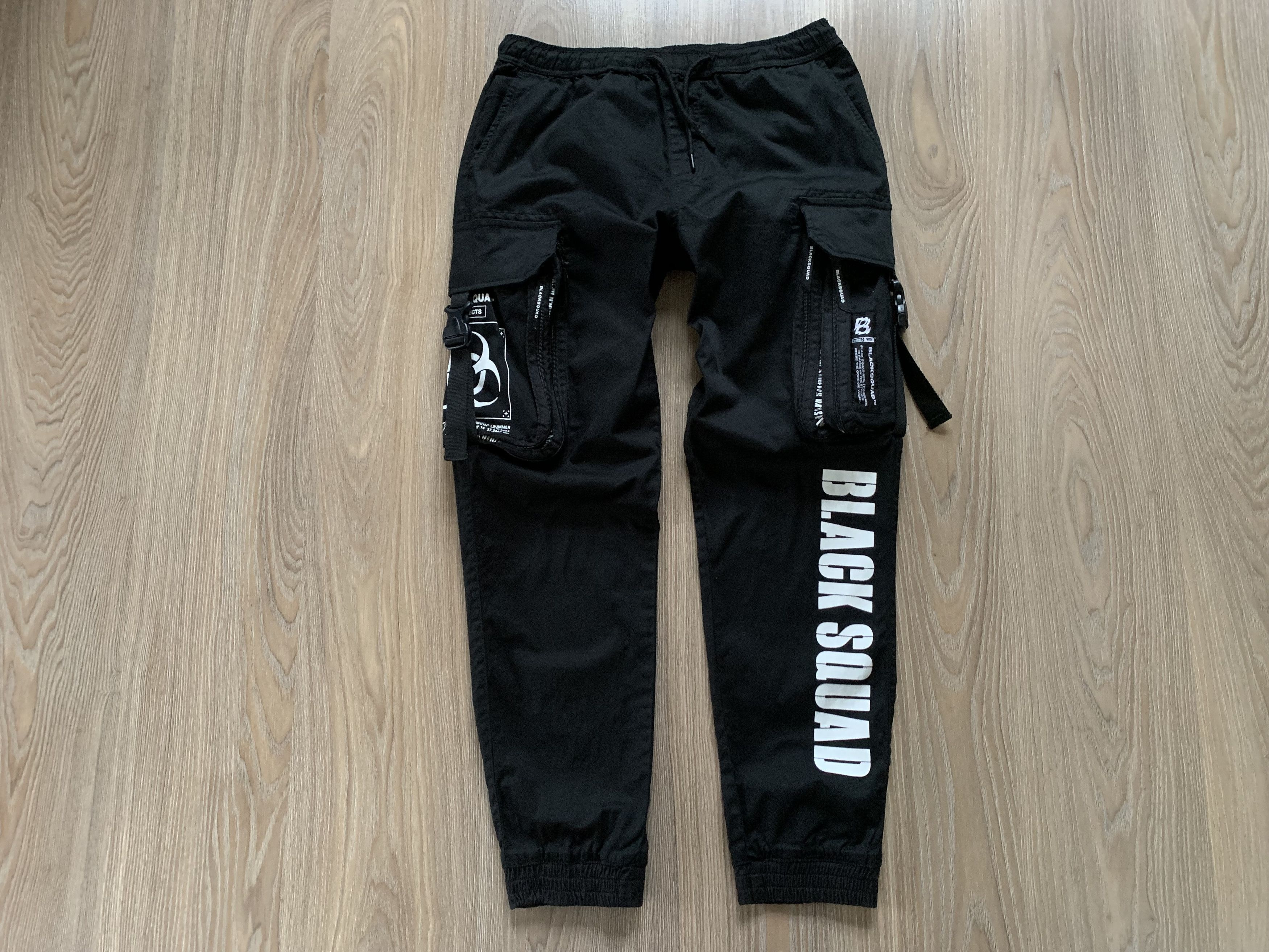Other Black Squad Multi Pocket Black Pants Size US 30 / EU 46 - 2 Thumbnail