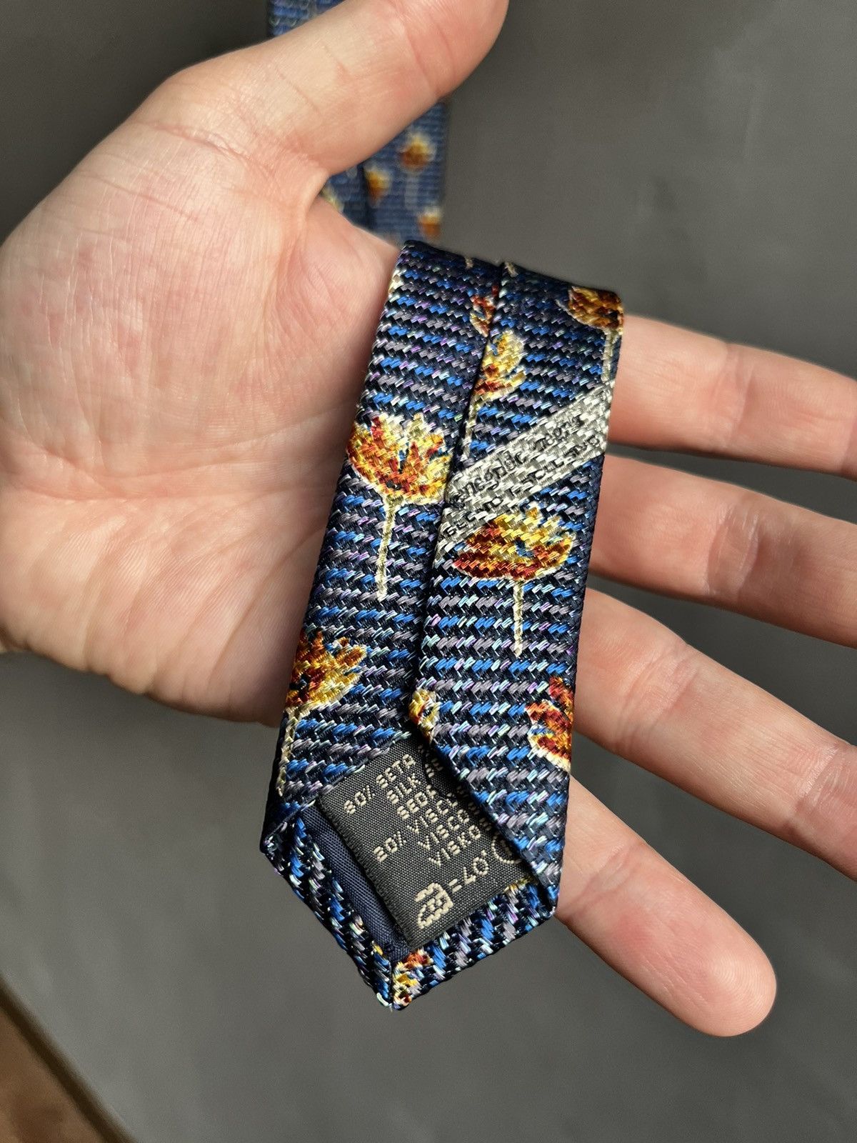 Ermenegildo Zegna × Z Zegna Ermenegildo Zegna Silk Floral Cravatte Tie Made in Italy Size ONE SIZE - 5 Thumbnail