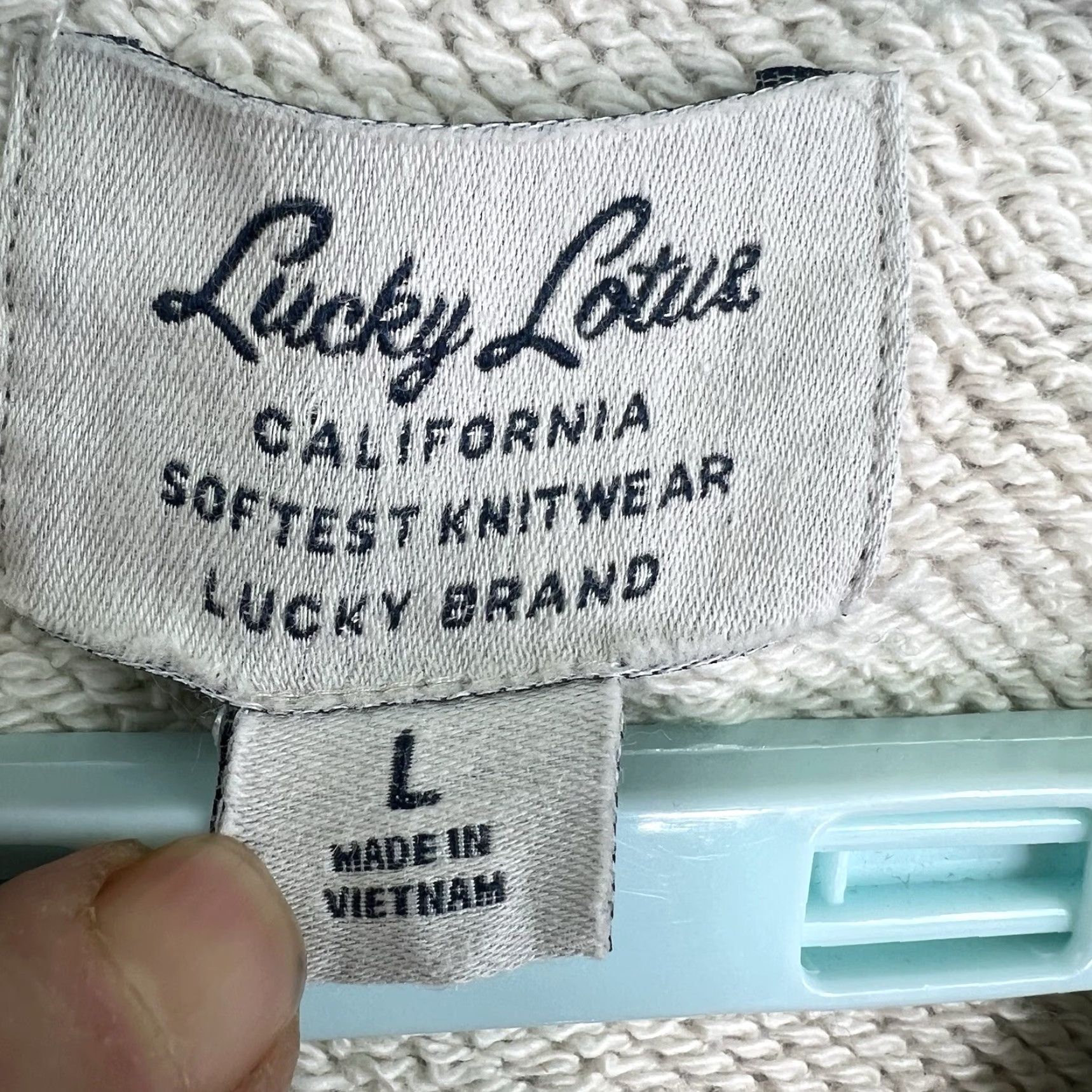 Lucky Brand Lucky Brand Lucky Lotus Full Zip Asymmetrical Jacket Womens L Gray Sweatshirt Size L / US 10 / IT 46 - 5 Thumbnail