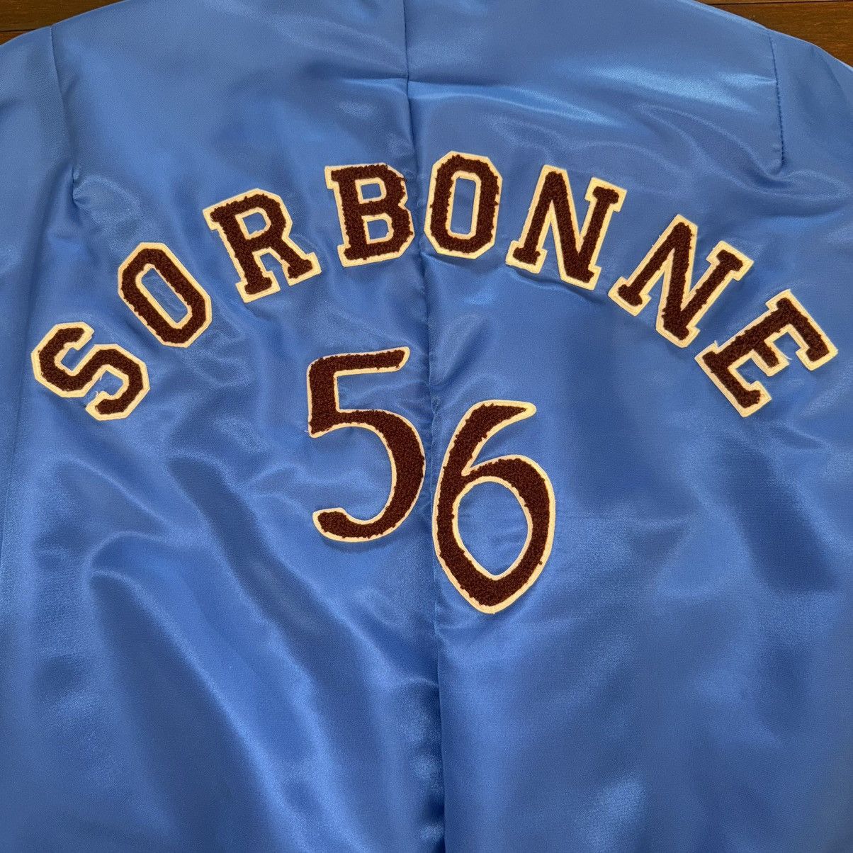 Wales Bonner Wales Bonner logo-patch Bomber Jacket | Blue | 52 Size US L / EU 52-54 / 3 - 14 Thumbnail