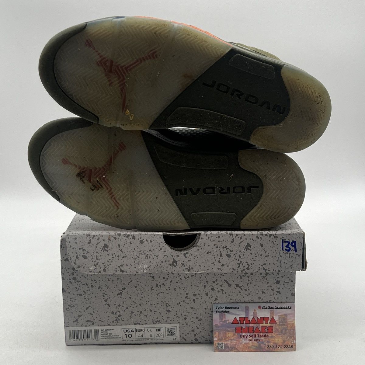 Jordan Brand Air Jordan 5 Olive Size US 10 / EU 43 - 8 Thumbnail