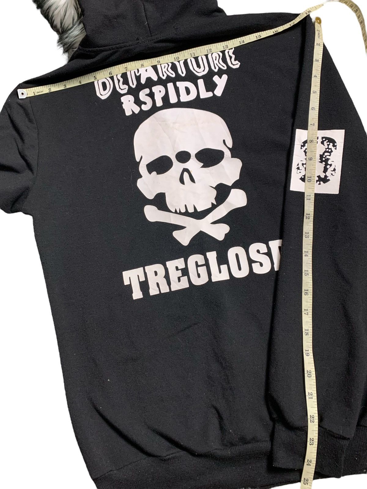 20471120 DEPARTURE RSPIDLY SKULL FUR ZIP HOODIE IFSIX LGB STYLE Size US M / EU 48-50 / 2 - 10 Thumbnail