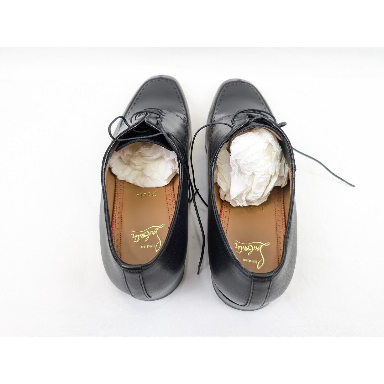 Christian Louboutin o1rshd1 Calf Flat Shoes in Black Size US 8 / EU 41 - 21 Thumbnail