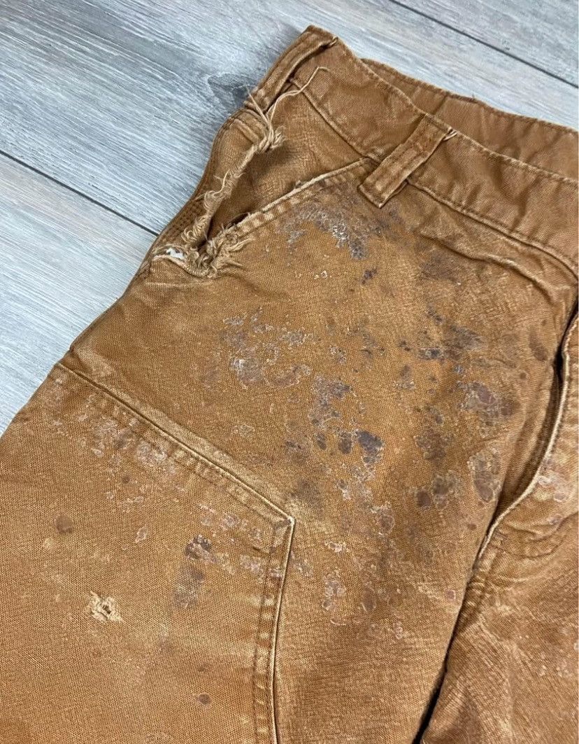 Carhartt Carhartt Double knee distressed work pants* mens 33x28 Size US 33 - 4 Thumbnail