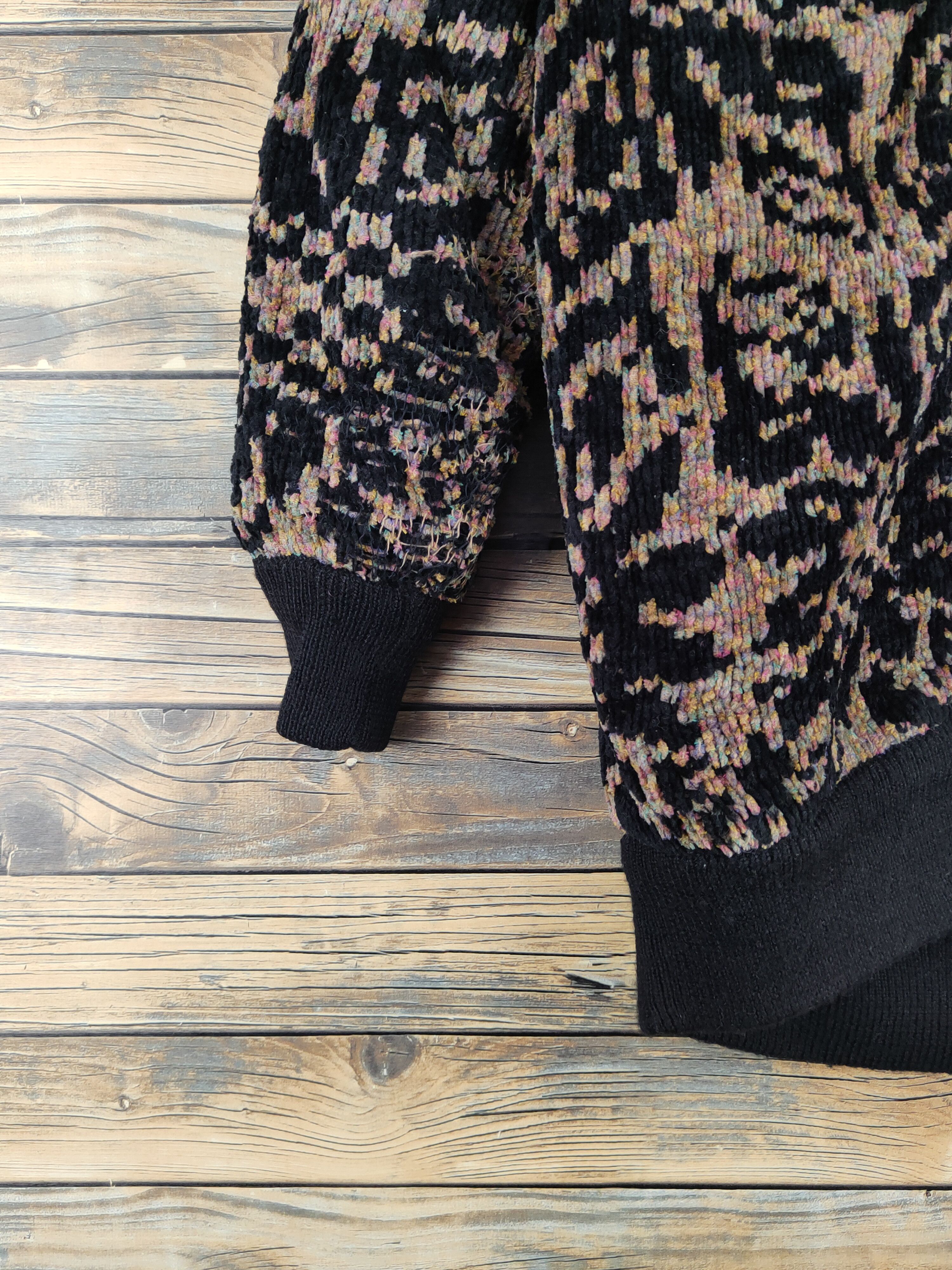 Japanese Brand × Vintage Acceilando Black Brown Knitwear Sweaters #W2165 Size M / US 6-8 / IT 42-44 - 5 Thumbnail