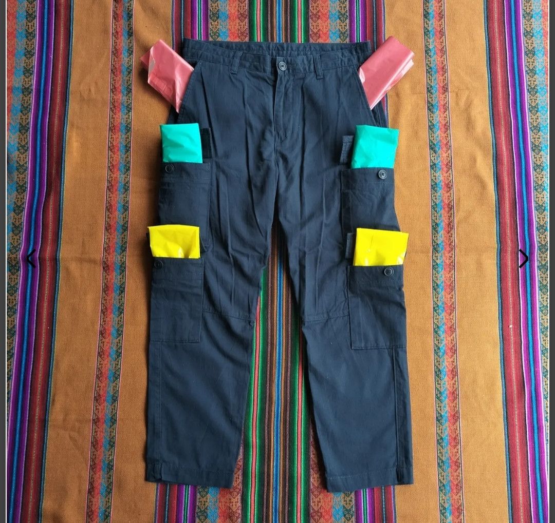 Undercover × Uniqlo Undercover GU 8 pocket cargo harreingbone pants Size US 31 - 19 Thumbnail