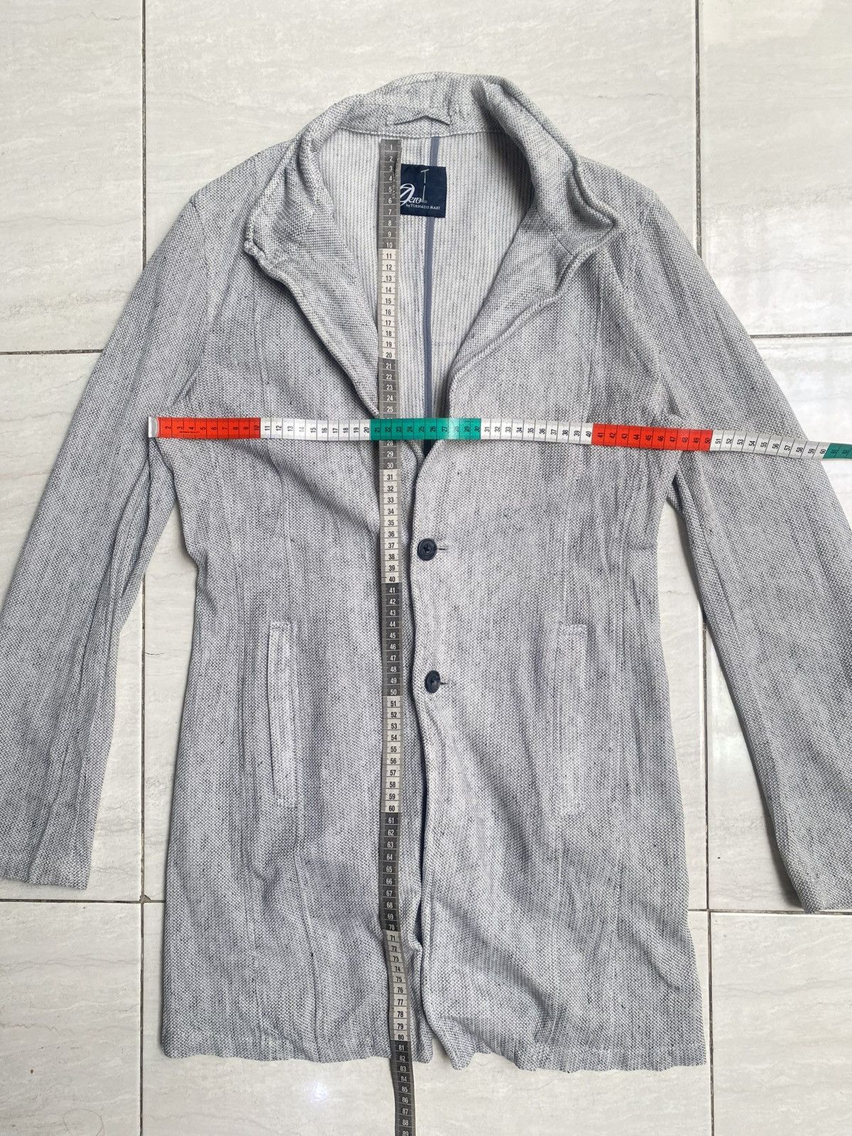 Tornado Mart ZERO By TORNADO MART Grey Blazers Size 48L - 2 Thumbnail