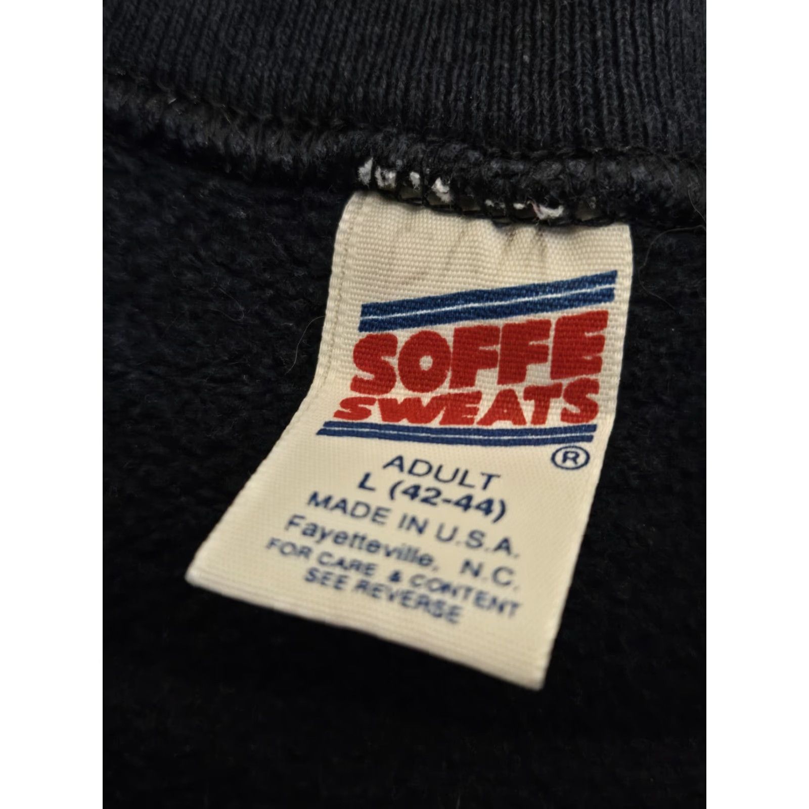Soffe VINTAGE Soffe Sweatshirt Men Large Blue White Logo Pullover 80s Navy Crew Neck Long Sleeve Cotton Shirt/Department: Men Size US L / EU 52-54 / 3 - 3 Thumbnail