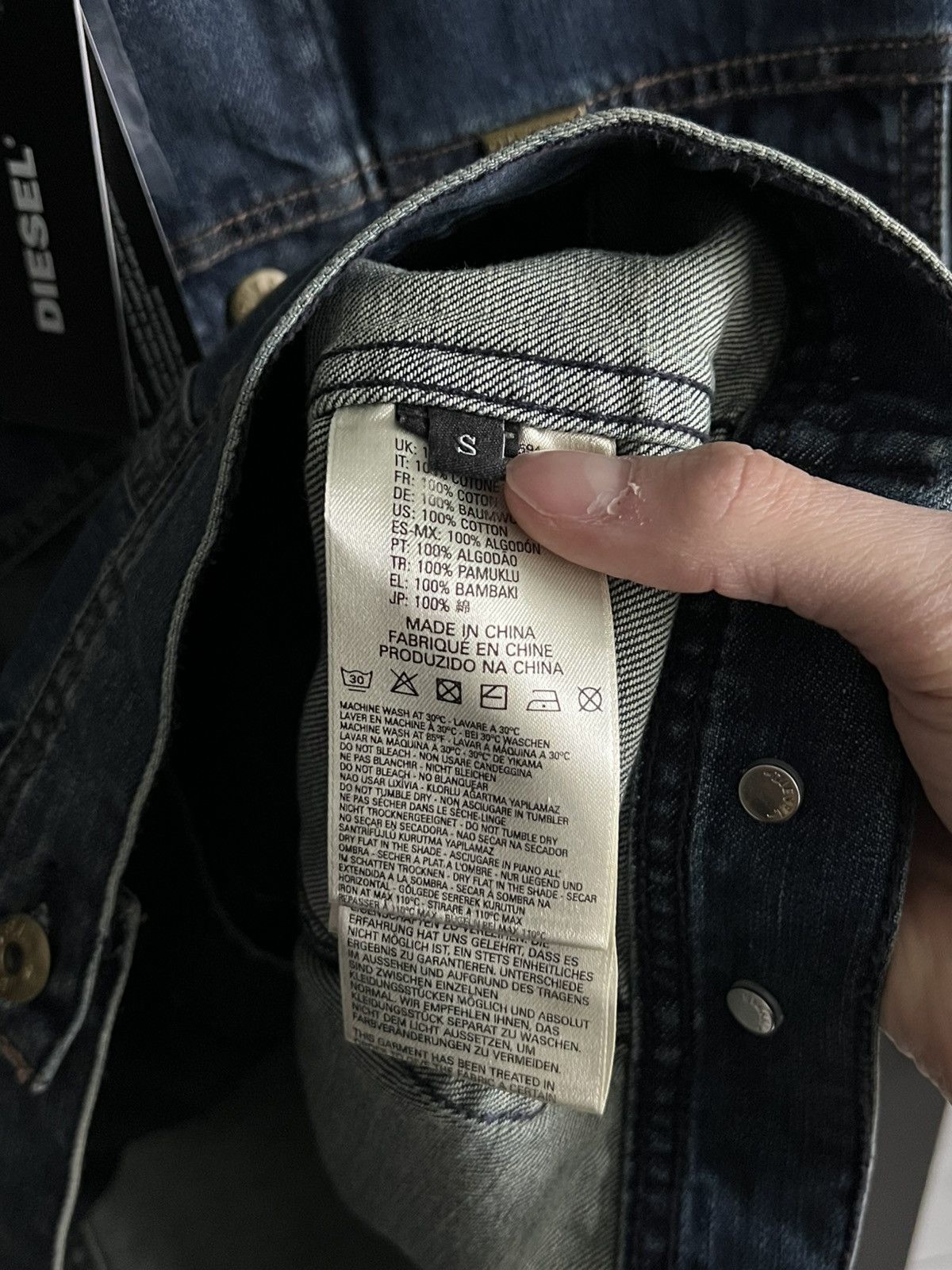 Diesel New! Diesel Denim Washed Jacket Size US S / EU 44-46 / 1 - 10 Thumbnail