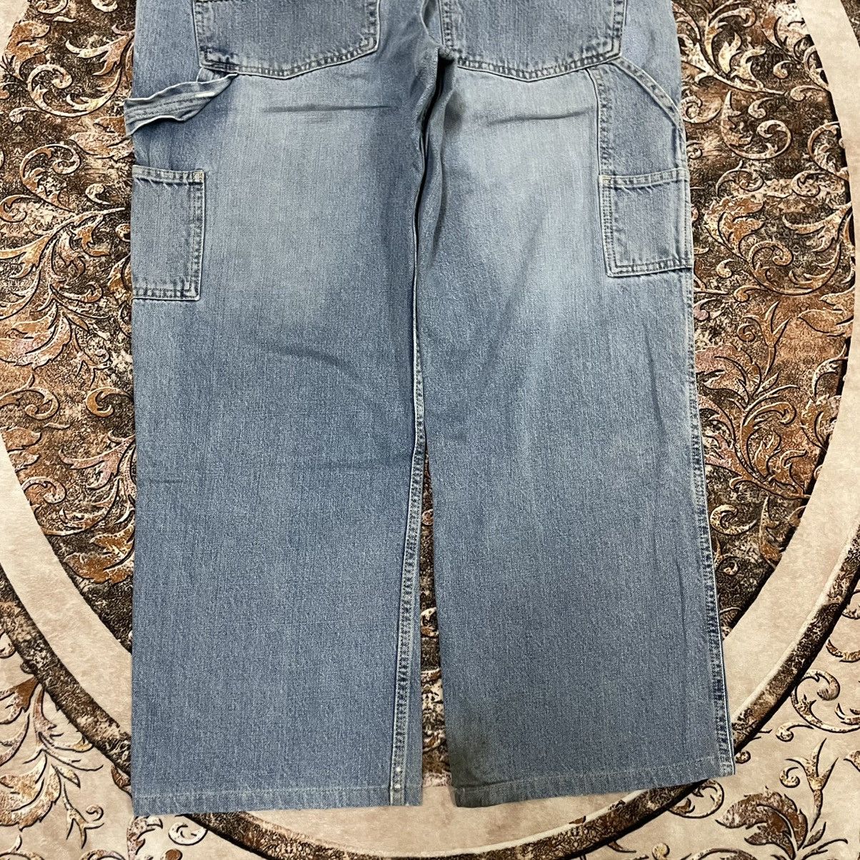 Arizona Jean Co. 🔥Vintage Arizona Jean Ripped Distress Carpenter Denim Jeans Size US 35 - 6 Thumbnail