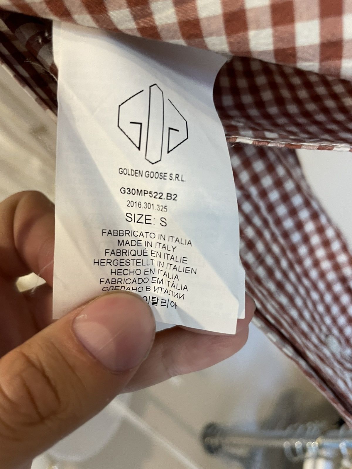 Golden Goose 🔥 Golden Goose Deluxe Brand Checked Shirt Size US M / EU 48-50 / 2 - 4 Thumbnail