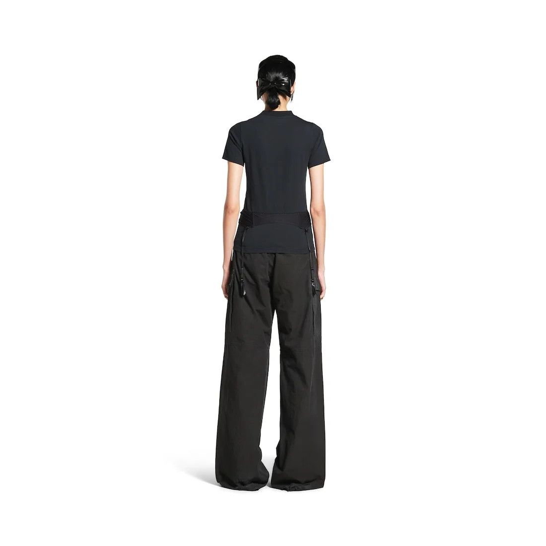 Balenciaga o1tr1nto0526 Lingerie T-Shirt in Faded Black Size XL / US 12-14 / IT 48-50 - 4 Thumbnail