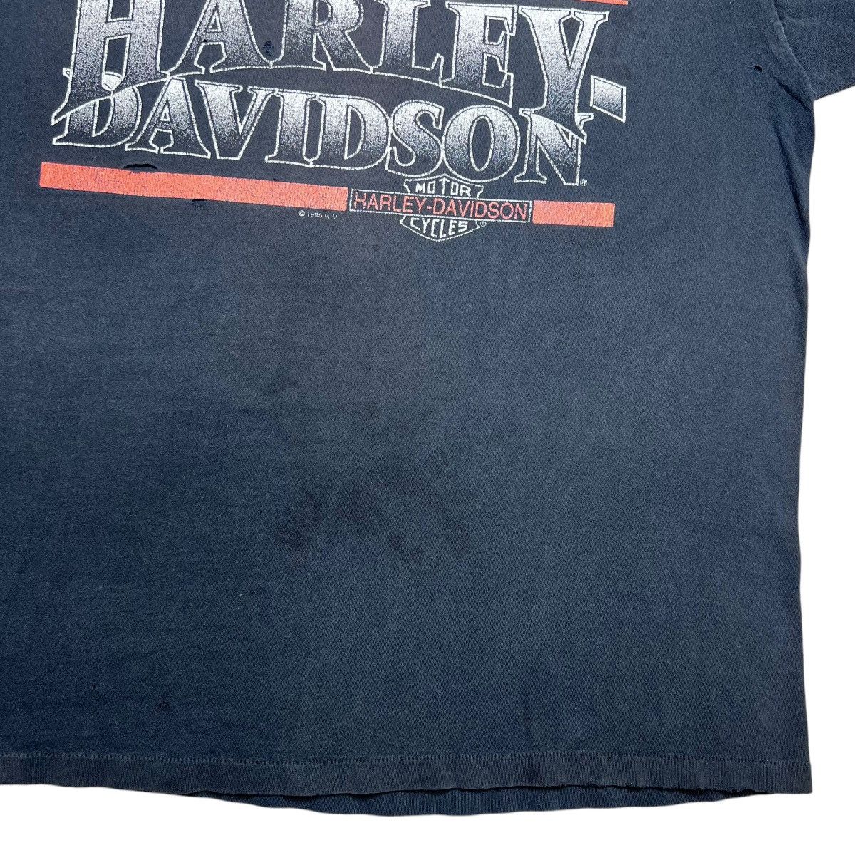 Harley Davidson × Vintage 1995 Harley Davidson Motorcycle Honolulu Hawaii Graphic Tee Size US XL / EU 56 / 4 - 11 Thumbnail