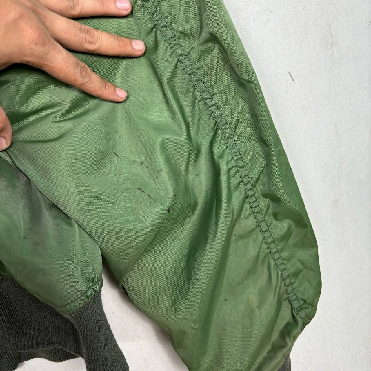 Japanese Brand C-BOY Vintage MA-1 Bomber Jacket Saga Green Flight Jacket Size US L / EU 52-54 / 3 - 16 Thumbnail